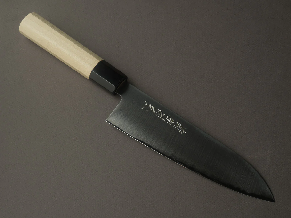 Hitohira - Imojiya TH - Super Blue Stainless Clad - Santoku - 180mm - Ho Wood Handle