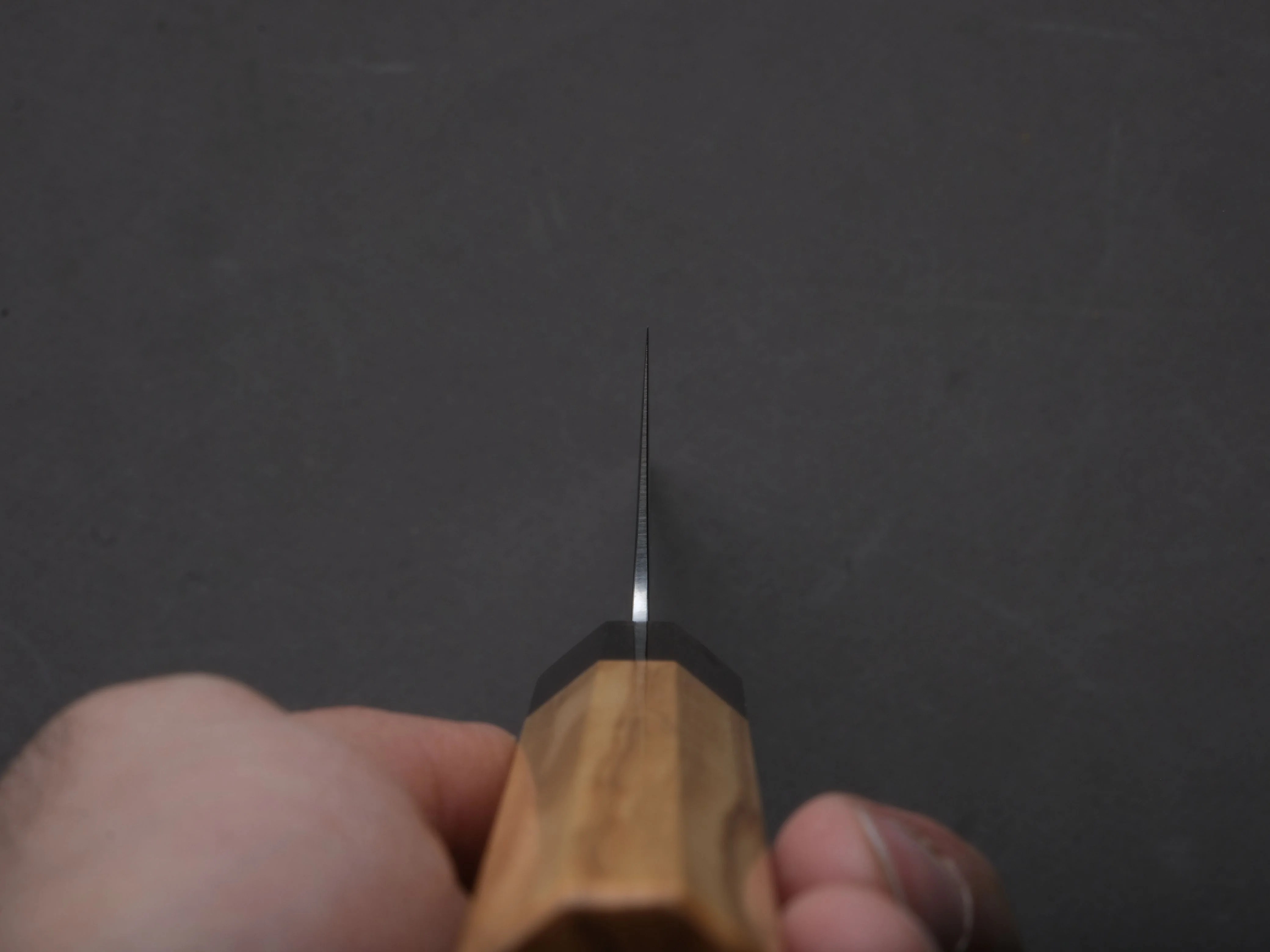 Hitohira - KH - Stainless - Gyuto - 210mm - Olive Wood Handle - Image 6