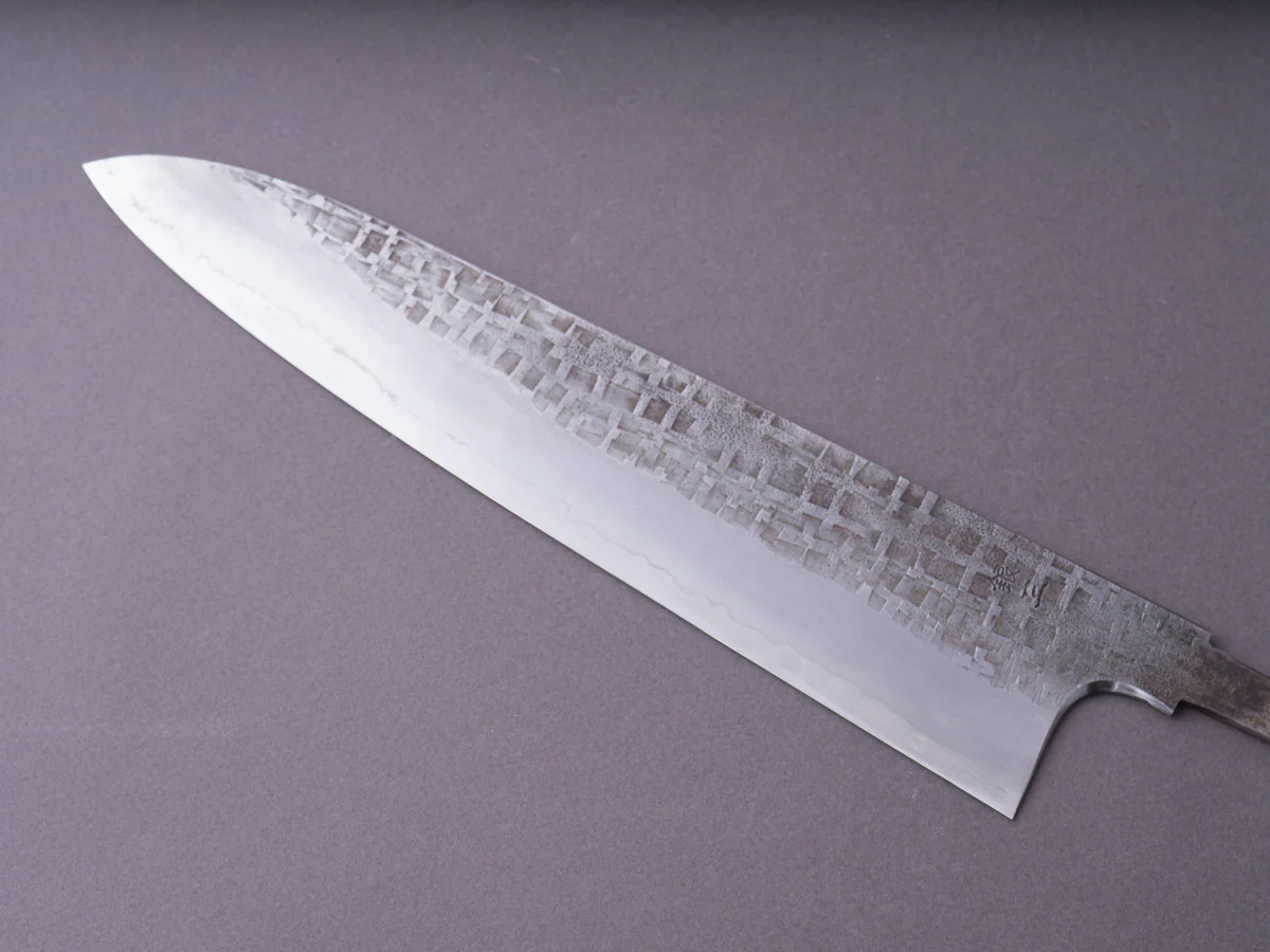 Hitohira - Kikuchiyo x Kyuzo - Ginsan - Amime - 240mm Gyuto - No Handle - Image 2