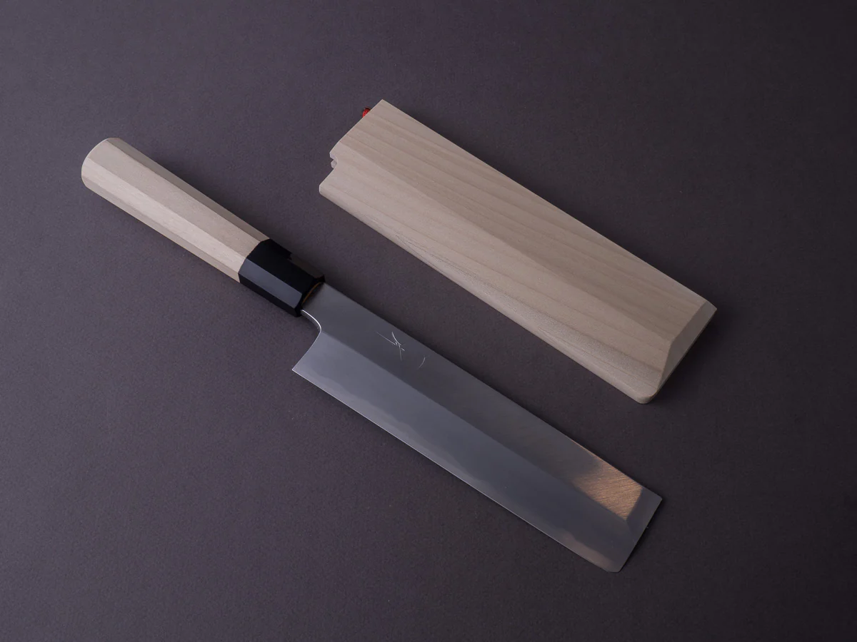 Hitohira - Kikuchiyo x Manzo - Blue #2 - 180mm Usuba - Ho Wood Handle