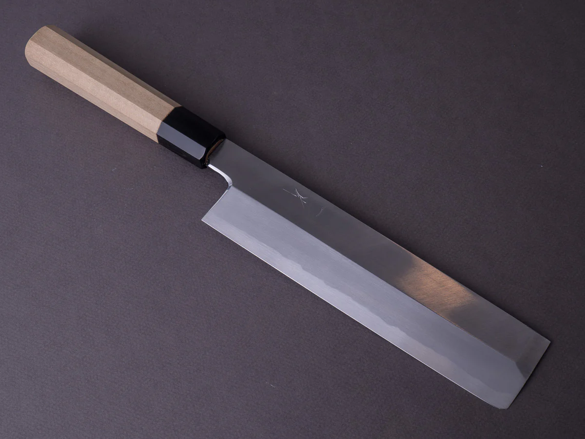 Hitohira - Kikuchiyo x Manzo - Blue #2 - 210mm Usuba - Ho Wood Handle