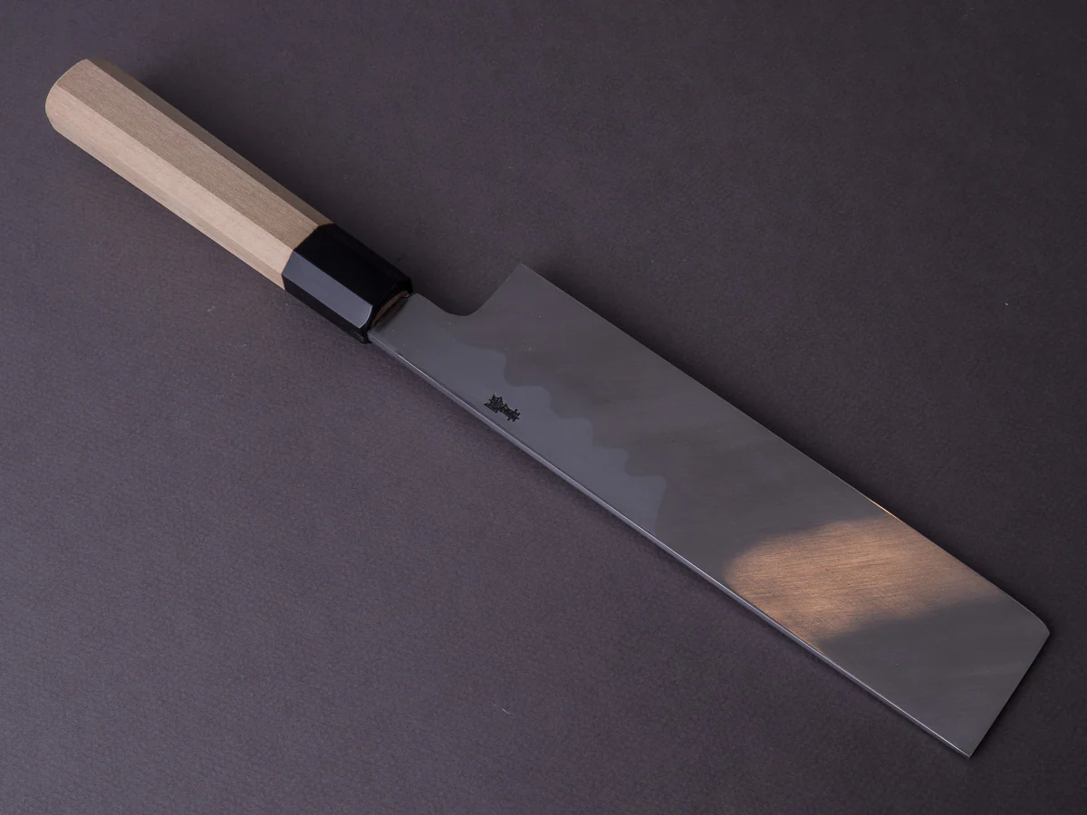 Hitohira - Kikuchiyo x Manzo - Blue #2 - 210mm Usuba - Ho Wood Handle - Image 3