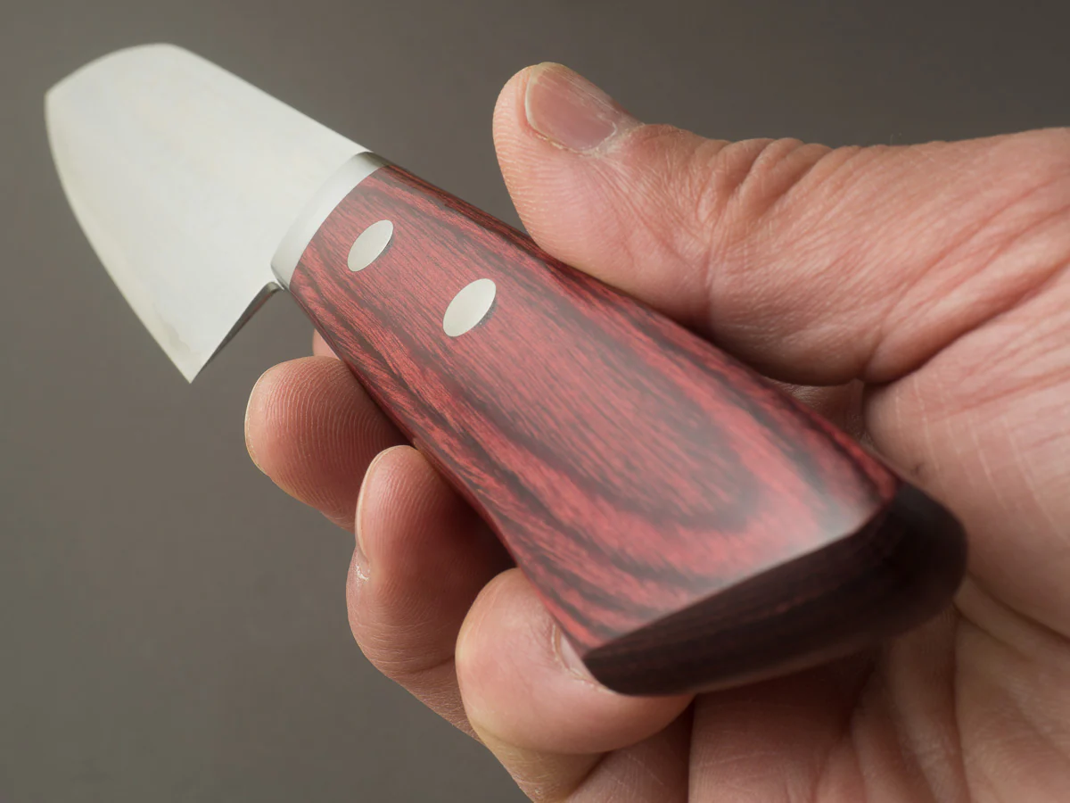Hitohira - NM V10 - Damascus - Santoku - 130mm - Pakka Handle - Image 9