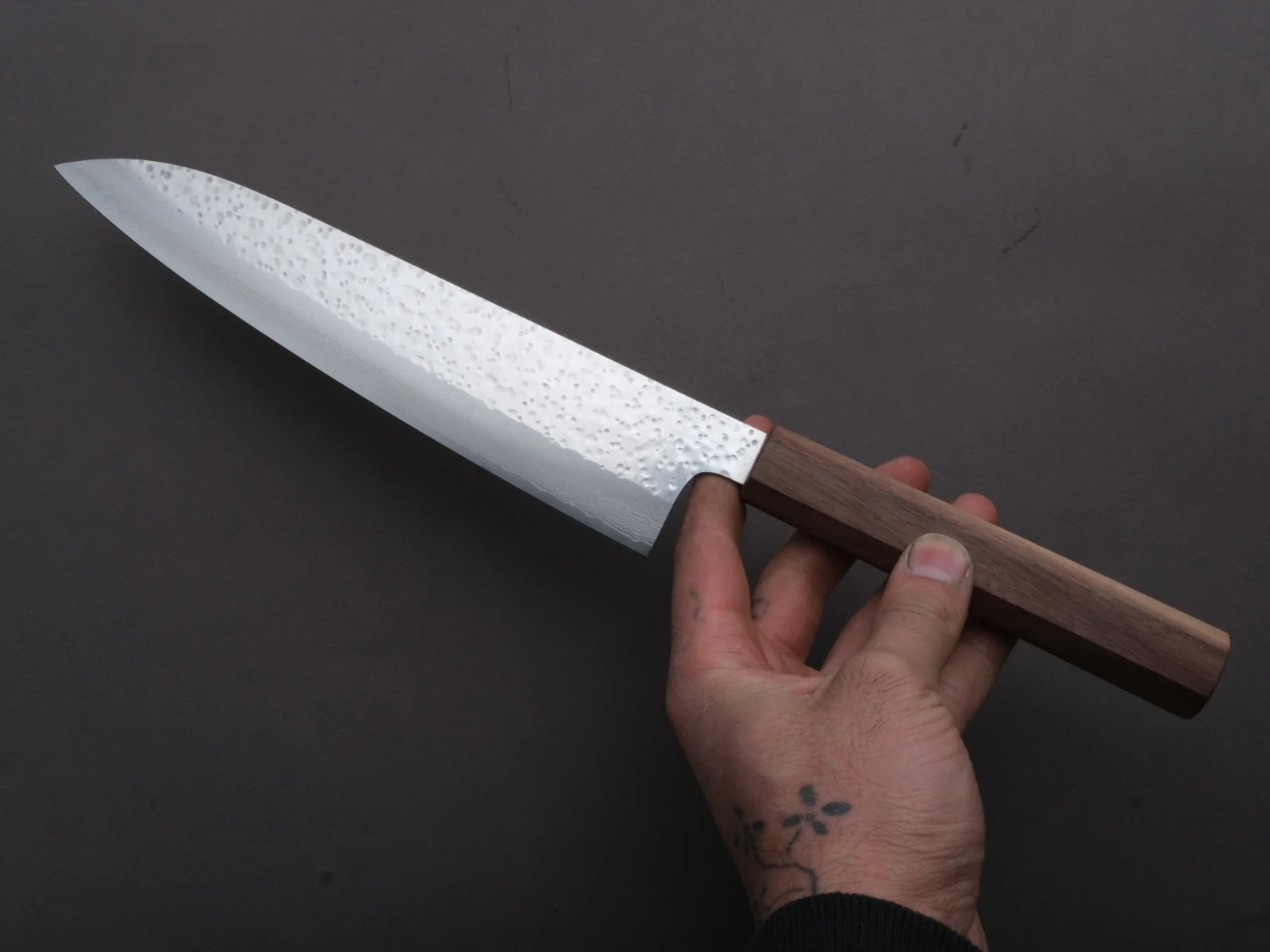 Hitohira - STK - VG7 - Gyuto - 210mm - Walnut Handle - Image 2