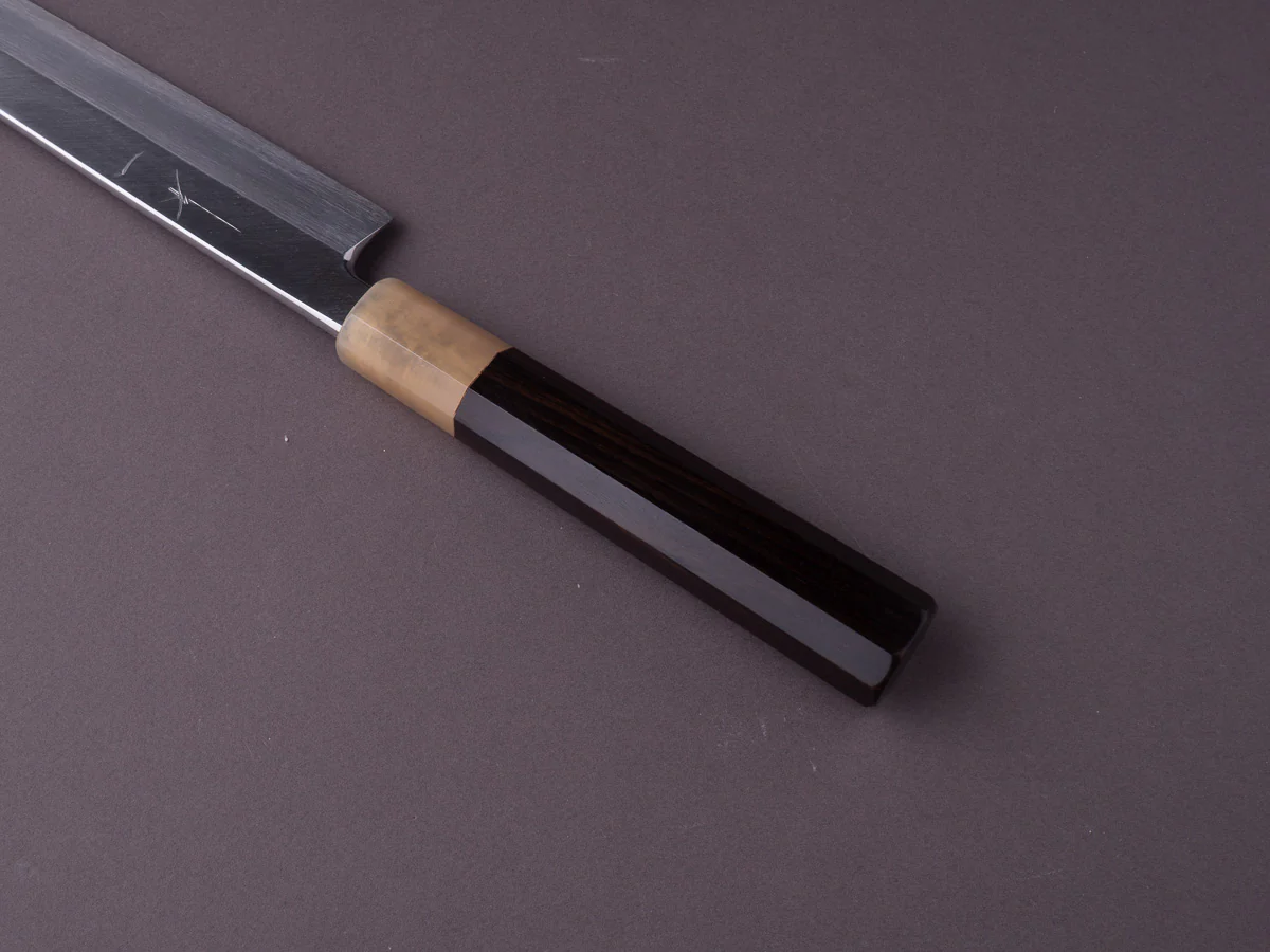 Hitohira - Tanaka x Manzo - White #2 - 300mm Yanagiba - Ebony Handle - Image 6