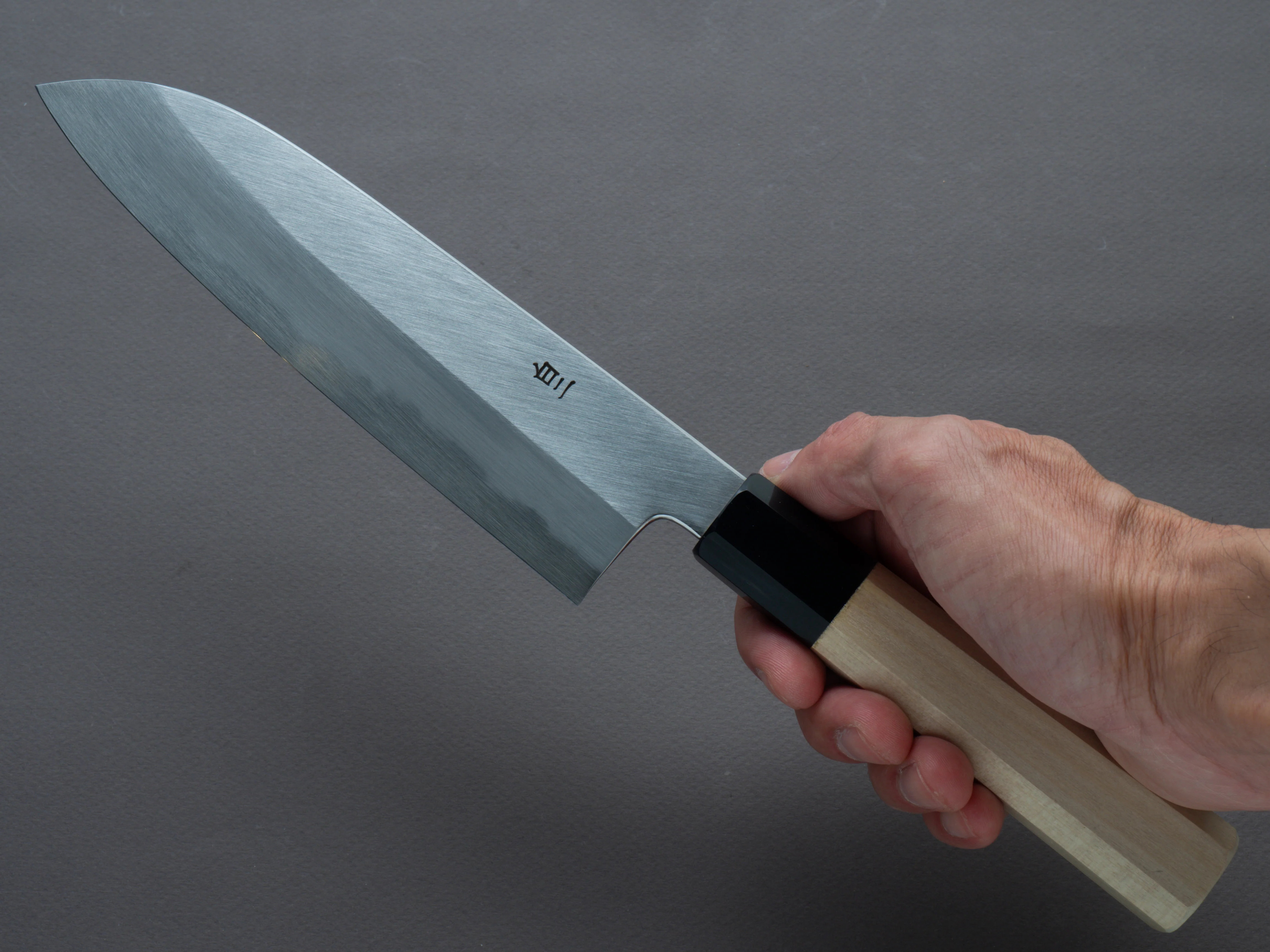 Hitohira - Tanaka x Ren - White #2 - 180mm - Santoku - Magnolia Handle - Image 6