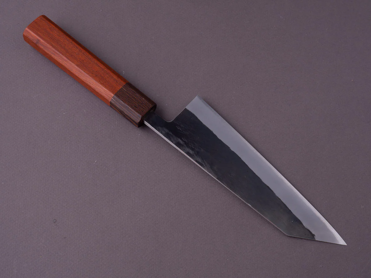 Hitohira - TD - Blue #2 - Stainless Clad - Kurouchi - Bunka - 165mm - Padauk Handle - Image 2