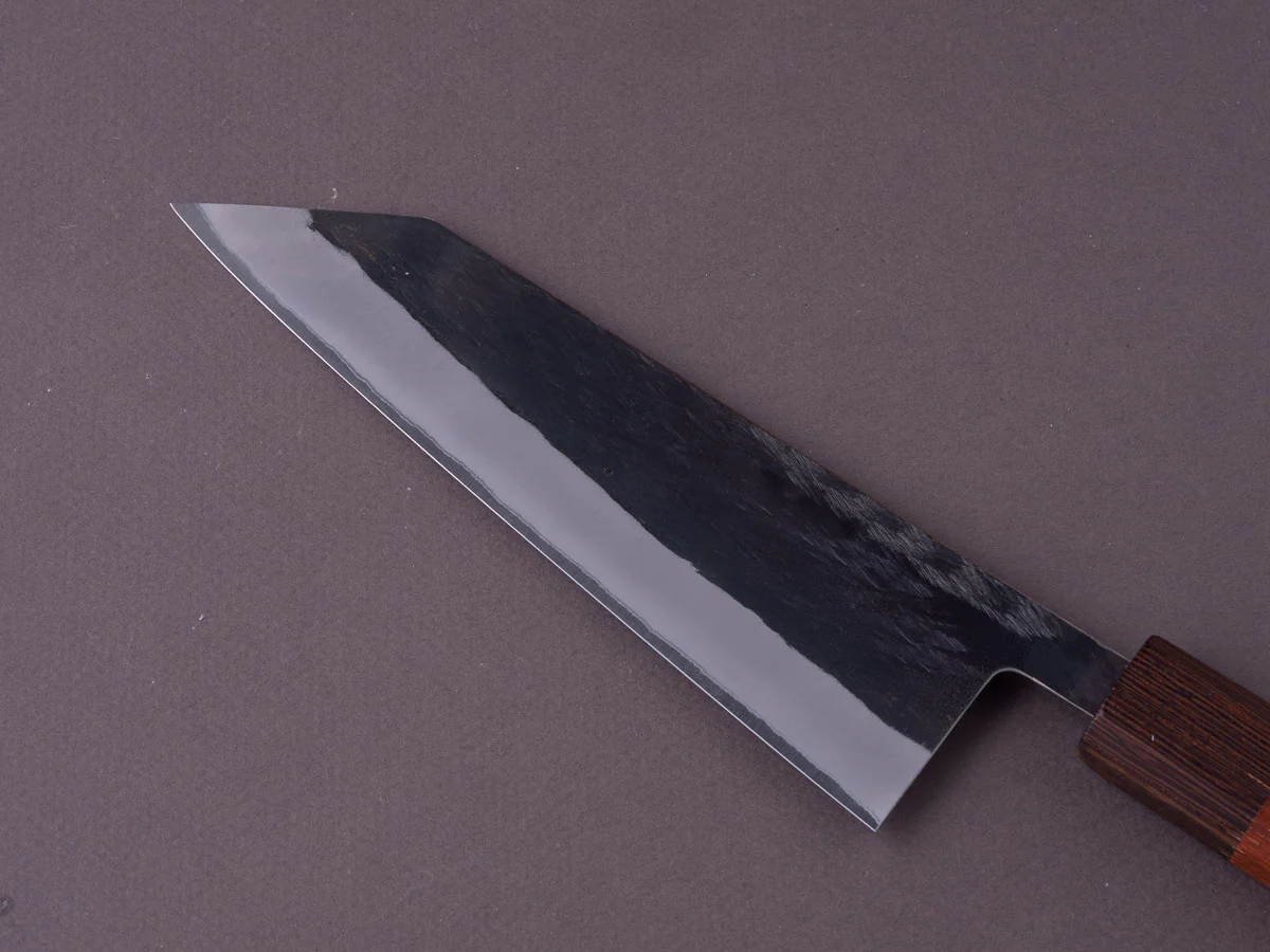 Hitohira - TD - Blue #2 - Stainless Clad - Kurouchi - Bunka - 165mm - Padauk Handle - Image 5