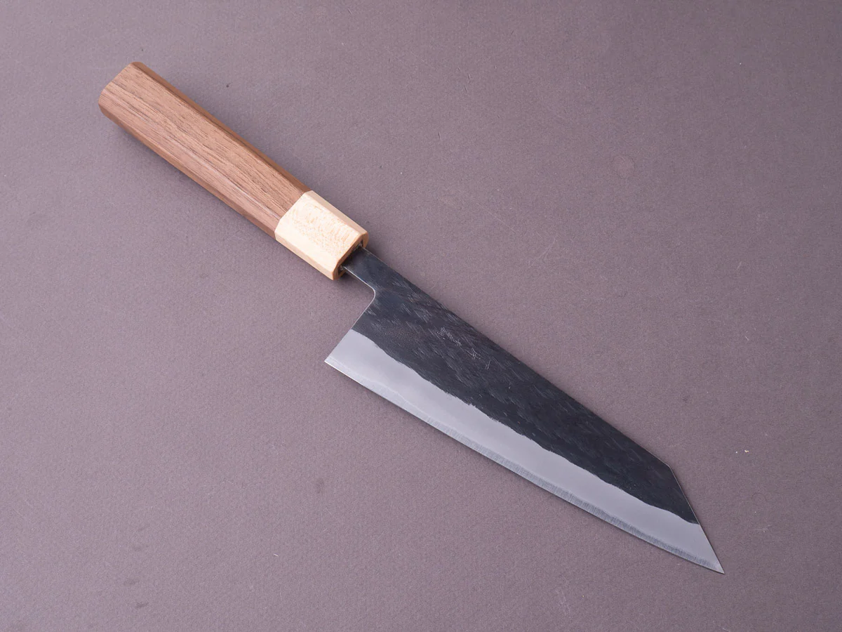 Hitohira - TD - Blue #2 - Stainless Clad - Kurouchi - Bunka - 170mm - Walnut Handle