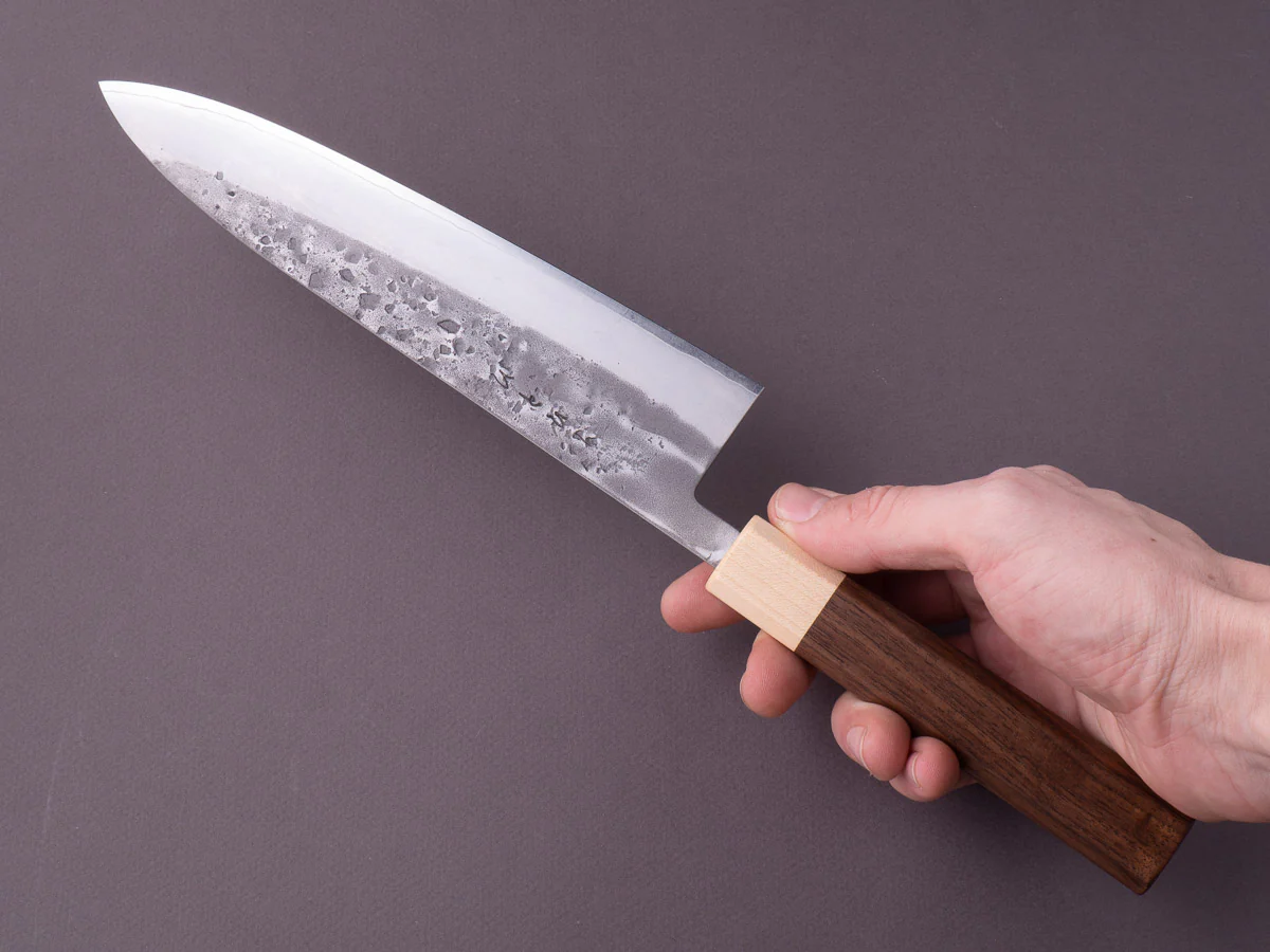 Hitohira - TD - SLD - Nashiji - Gyuto - 210mm - Walnut Handle - Image 8