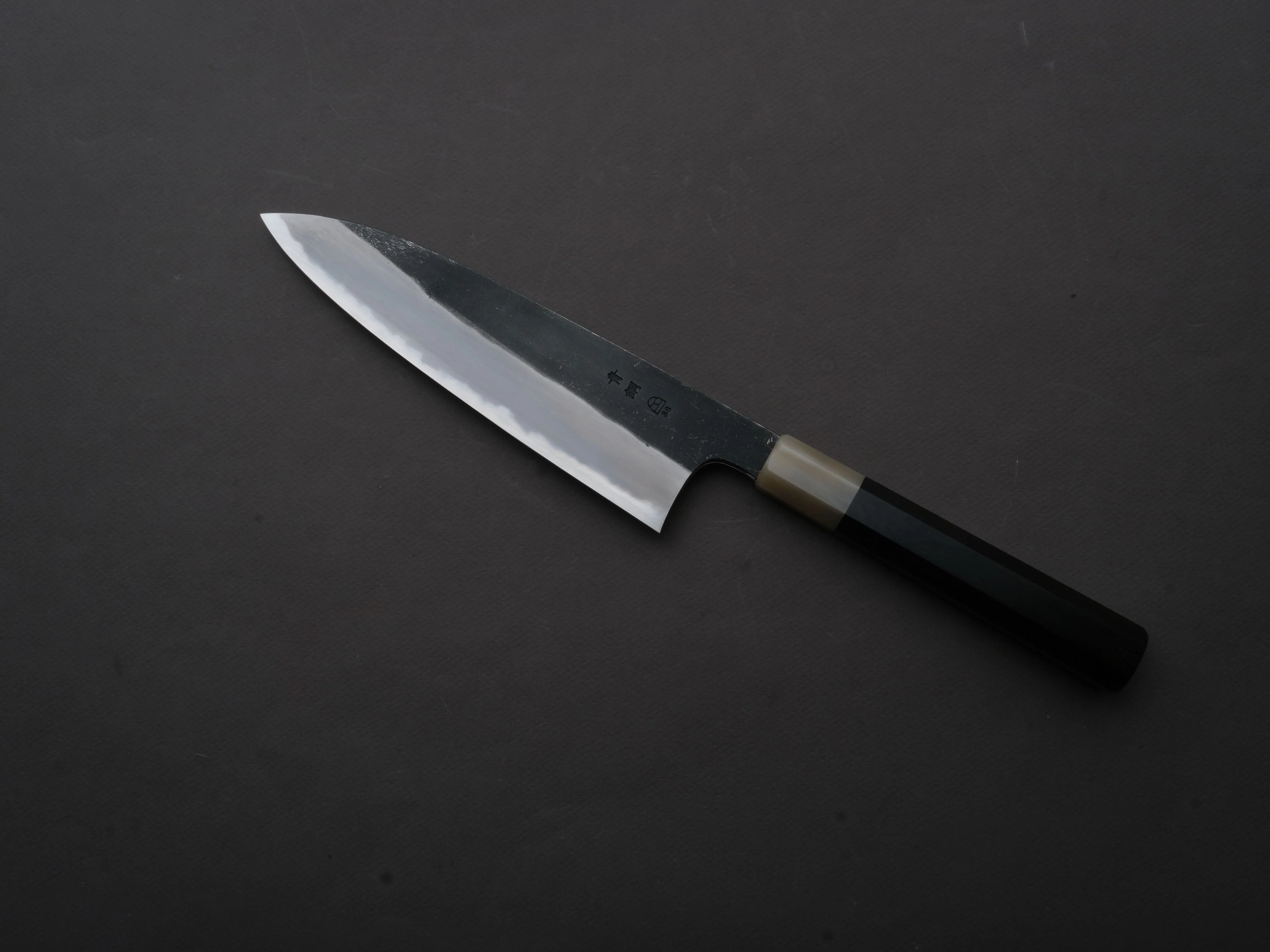 Hitohira - Togashi - Blue #2 - Kurouchi - Gyuto - 210mm - Ebony Handle - Image 2