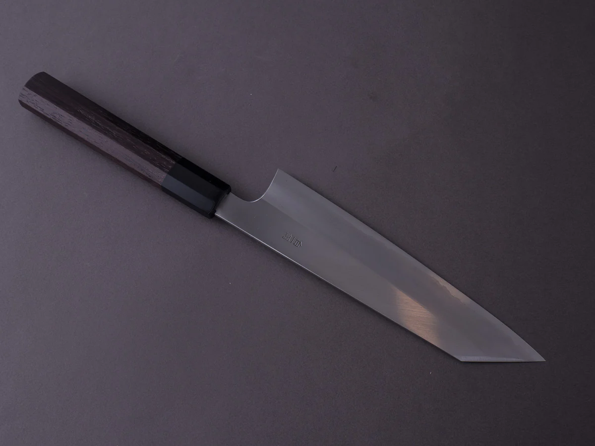 Hitohira - Togashi - White #1 - Stainless Clad - 210mm Kiritsuke Gyuto - Taihei Rosewood Handle - Image 2