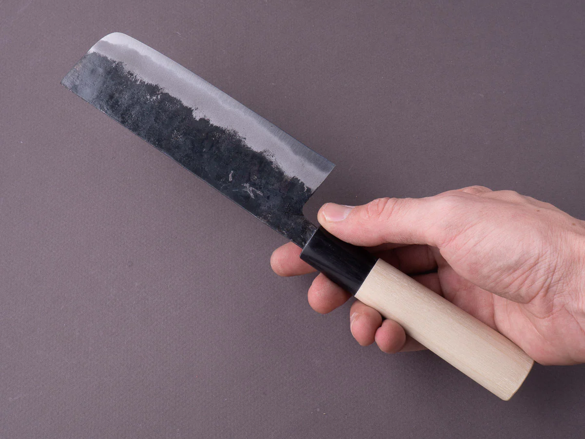 Hitohira - Tosa - White #2 Kurouchi - 135mm Nakiri - Magnolia Handle - Image 8