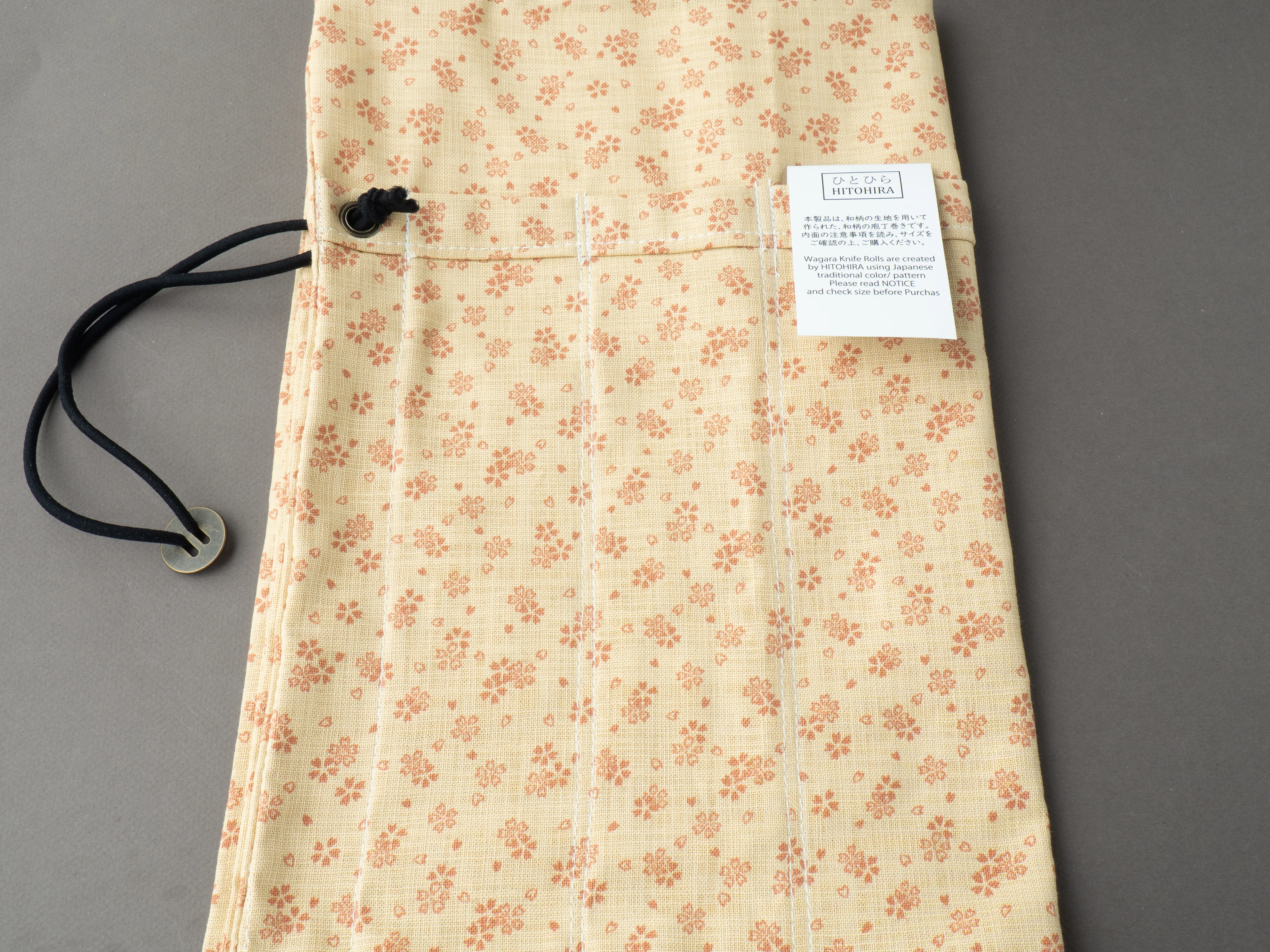 Hitohira - Wagara Knife Roll - 6 Pocket (multiple colors available) - Image 2