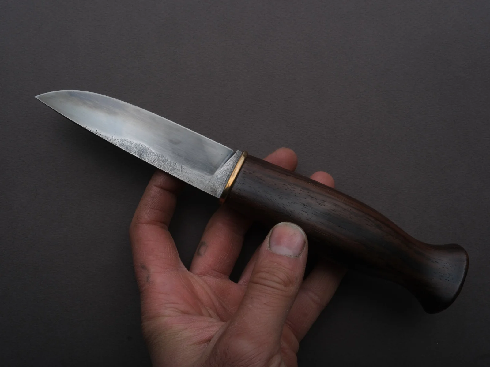 Jordan Kepler - Fixed Blade - Puukko - 80CrV2 - 3.75" - Rosewood Handle - Image 2