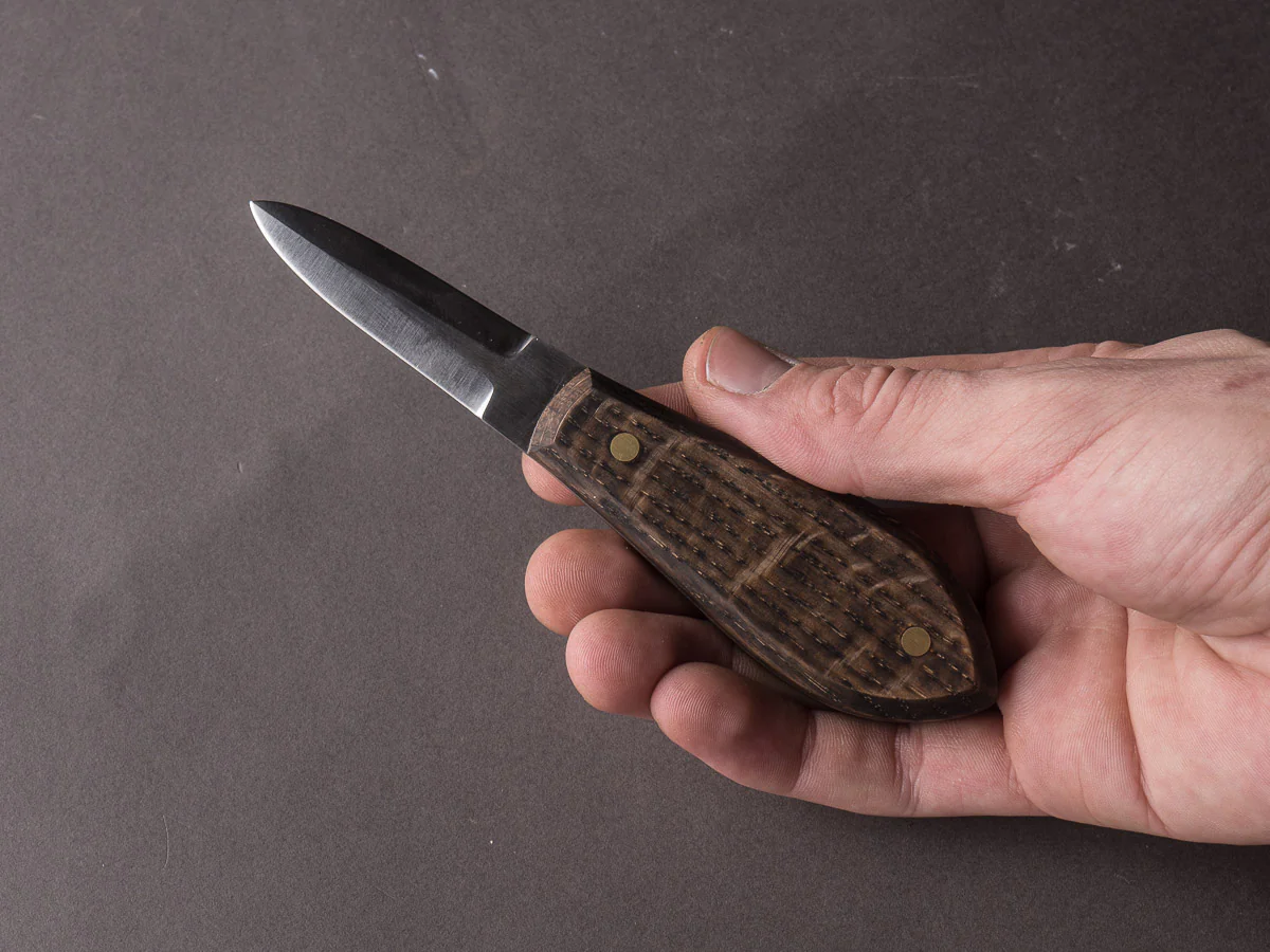 Jordan Kepler - 80crv2 - Oyster Knife - Aged Oak Handle - Image 5