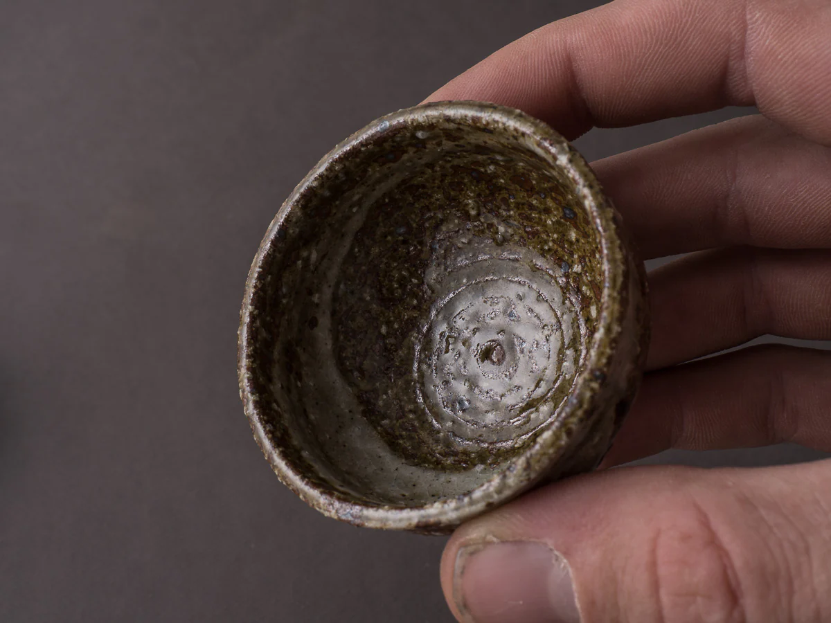Komon - Mr. & Mrs. Shinohara - Ceramic - Sake Cup Set - Hakeme - Image 6