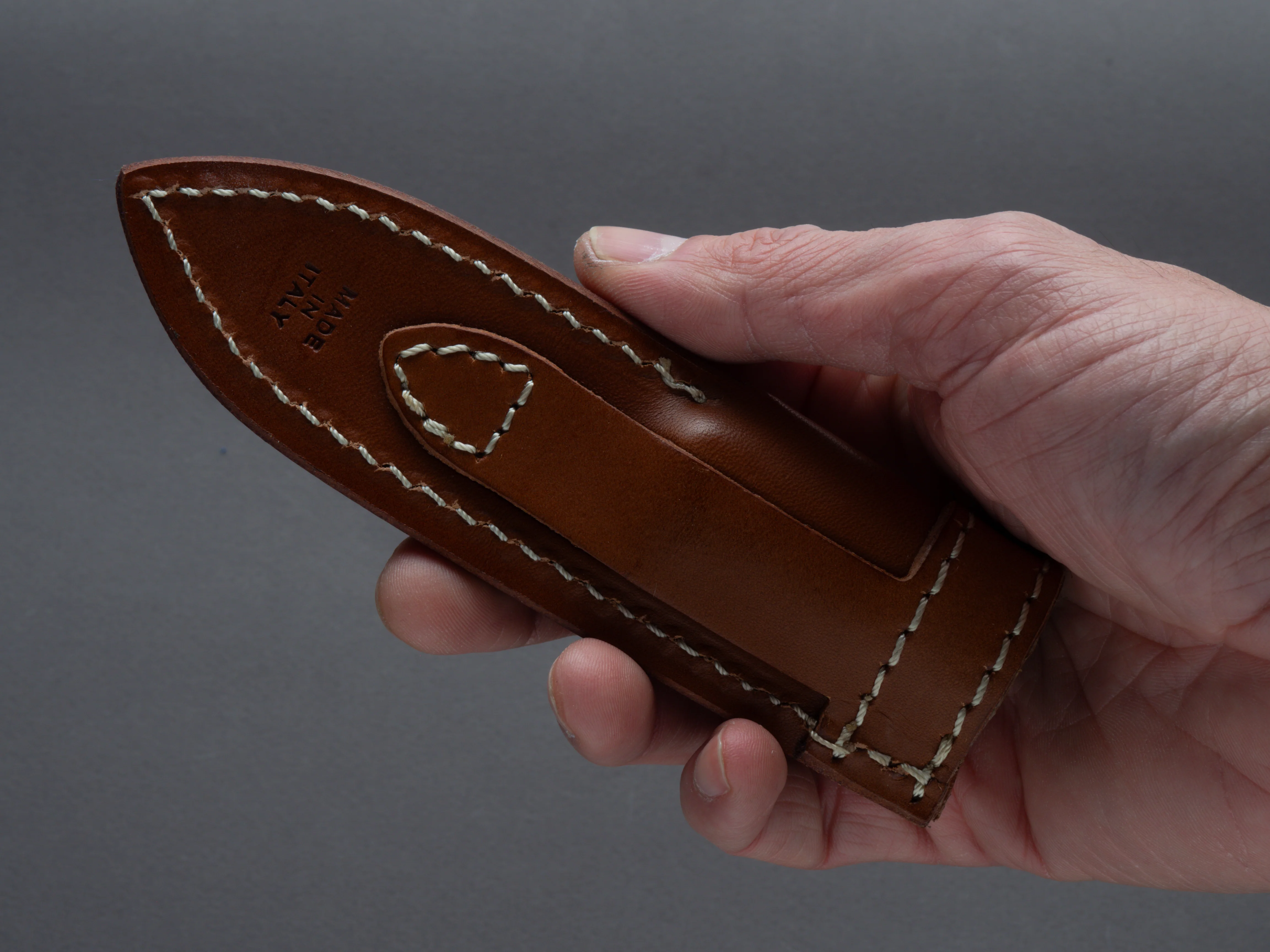 lionSTEEL - Fixed Blade - M1 - M390 - 75mm - Black G10 Handle - Leather Sheath - Image 8