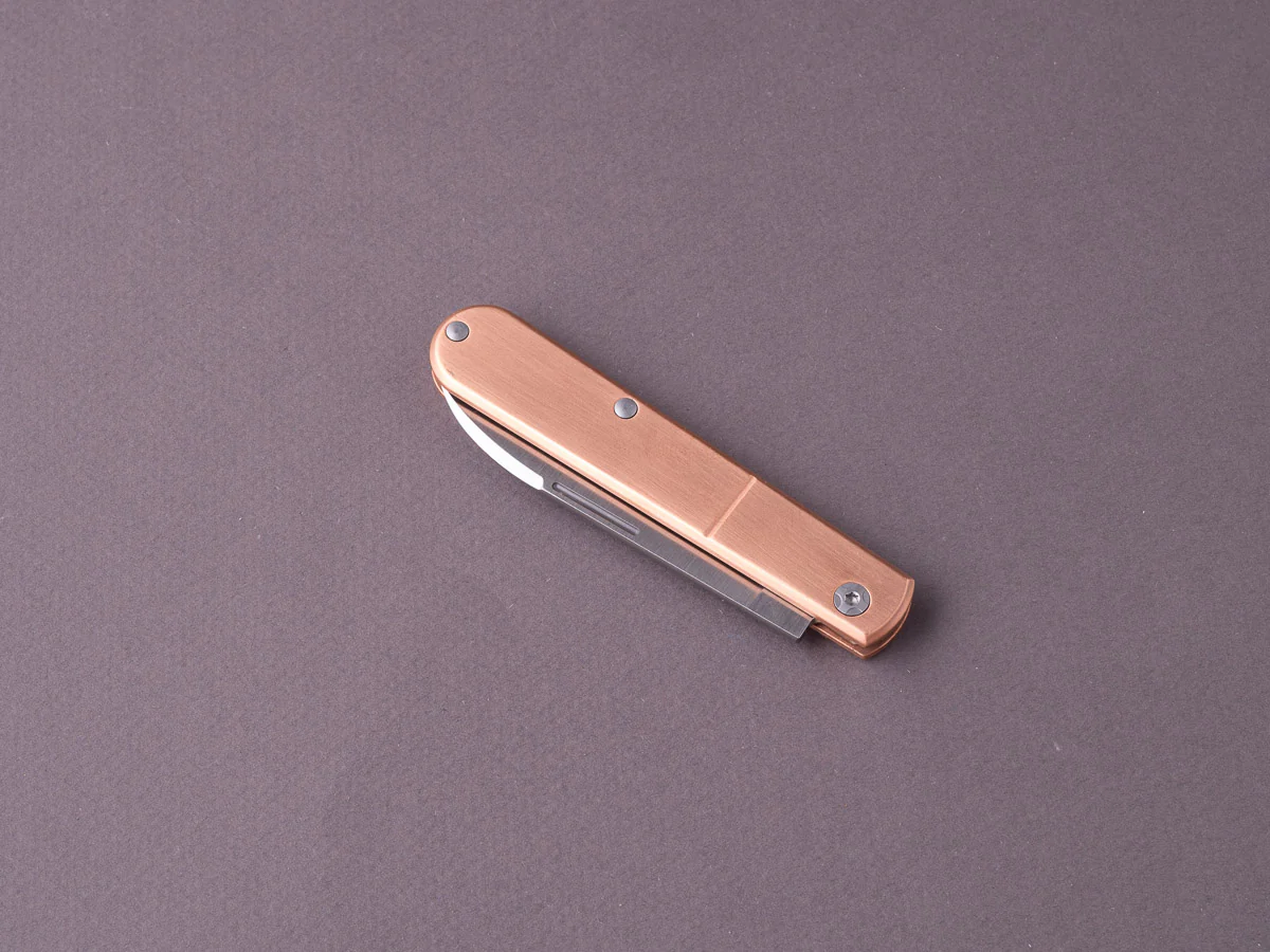 lionSTEEL - Folding Knife - Barlow - Roundhead - 65mm - M390 - Slip Joint - Copper Handle - Image 2