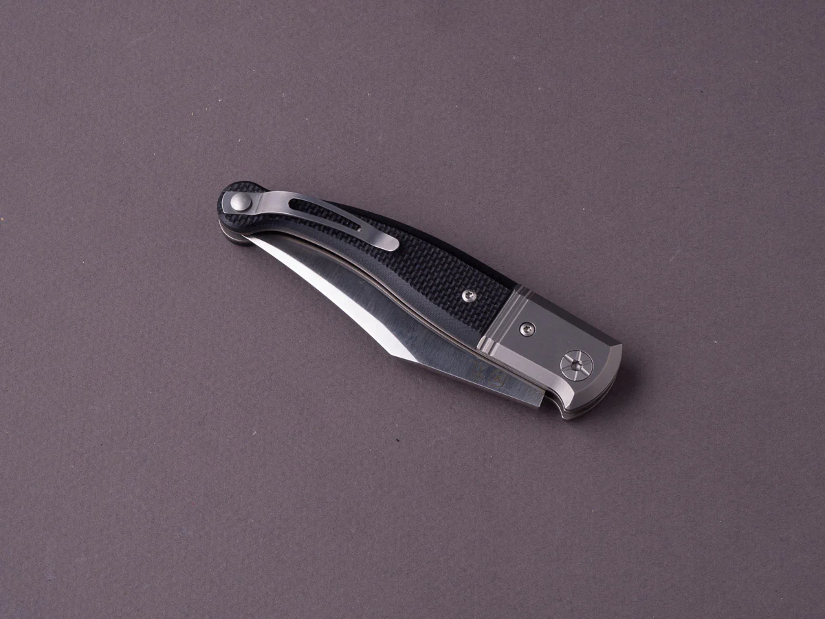 lionSTEEL - Folding Knife - GITANO - 85mm - Niolox - Slip Joint - Black G10 - Image 3
