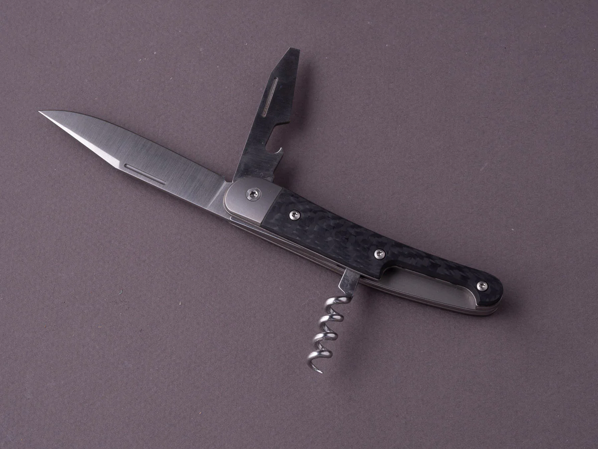 lionSTEEL - Folding Knife - Jack 3 Piece - 77mm - M390 - Slip Joint - Carbon Fiber - Image 3