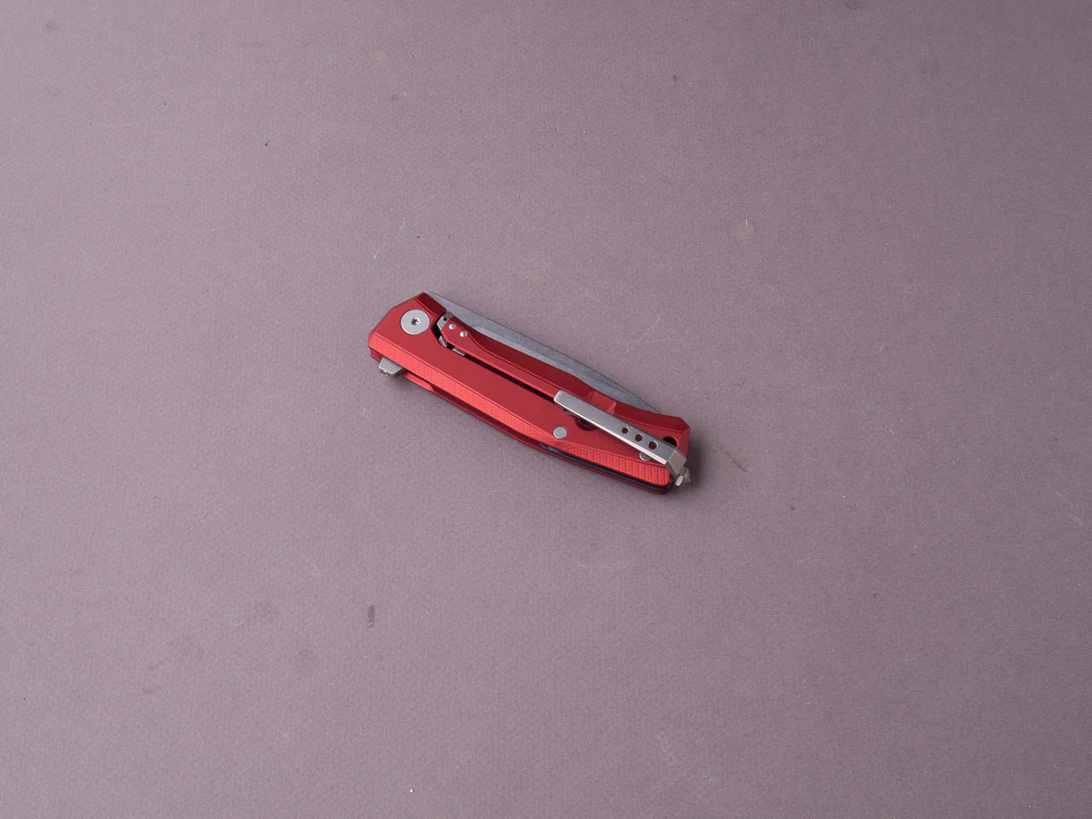 lionSTEEL - Folding Knife - Frame Lock - MYTO - M390 - 85mm - Red Aluminum - Image 4