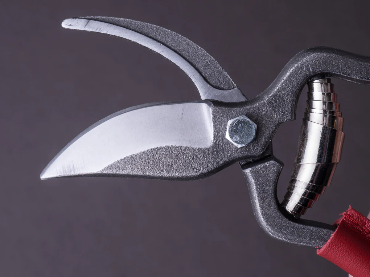 Locau - Garden Shears - Stainless - Red Leather Handle - Image 5