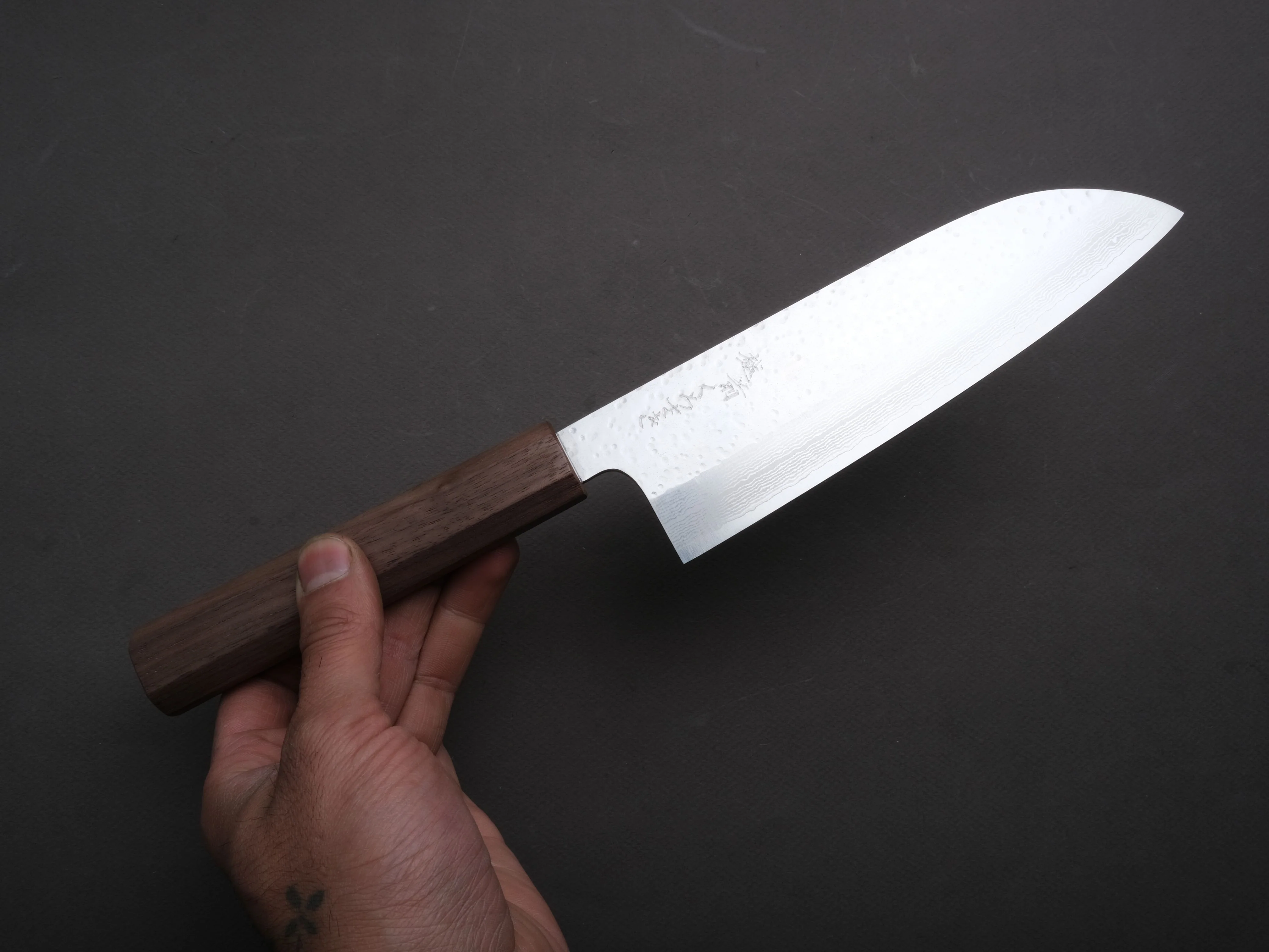 Makoto Kurosaki - STK - VG7 - Santoku - 165mm - Walnut Handle - Image 3