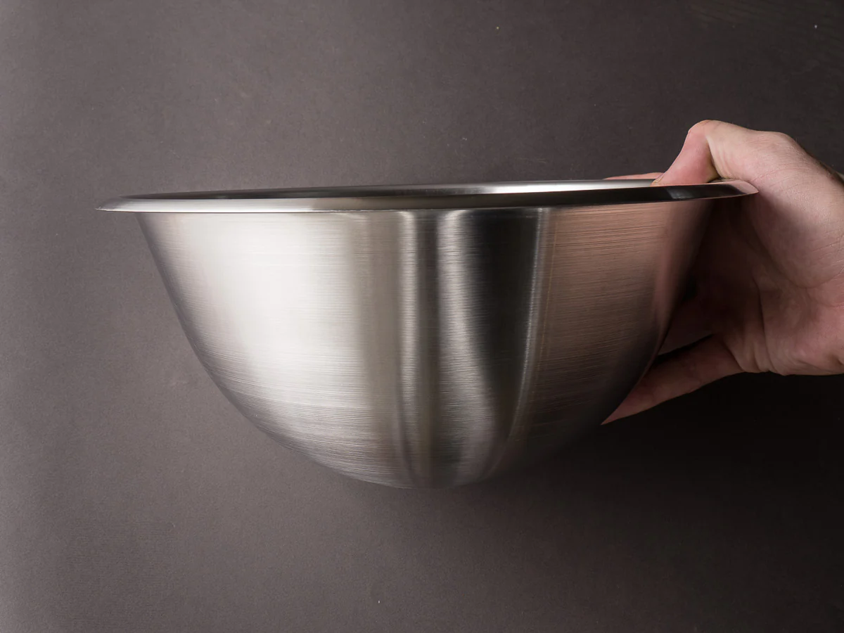 Matfer Bourgeat - Hemispherical Stainless Steel Mixing Bowl - 10" - Image 3