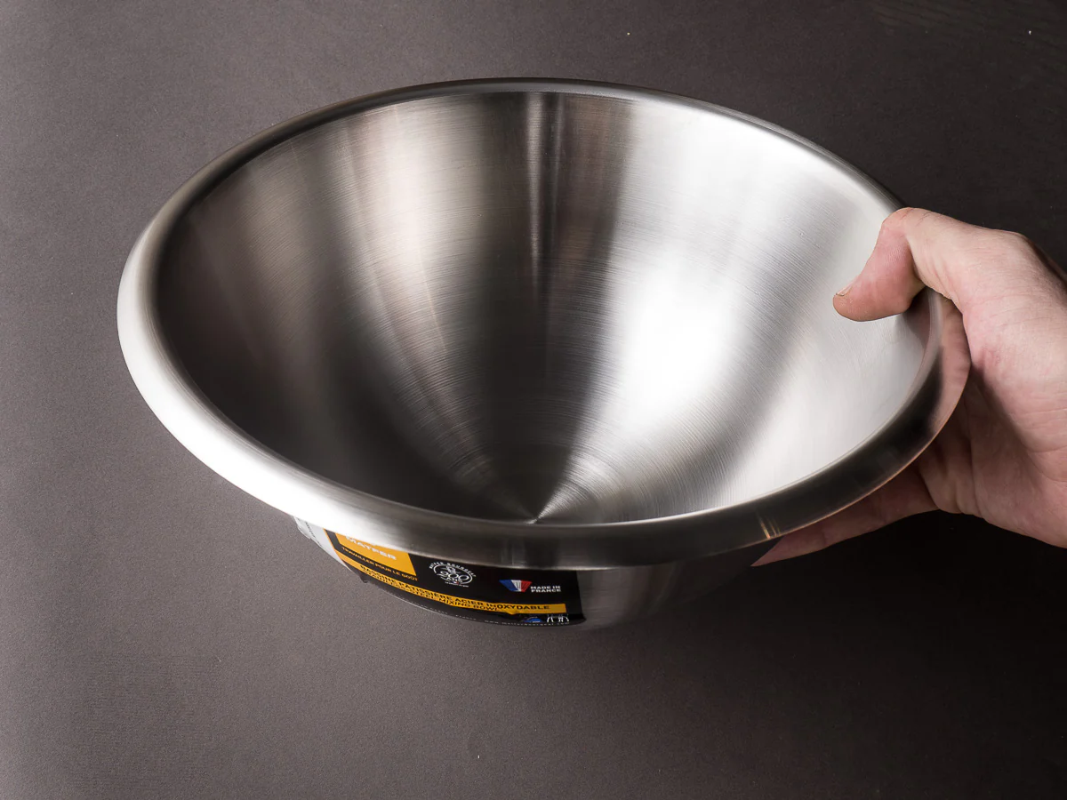 Matfer Bourgeat - Hemispherical Stainless Steel Mixing Bowl - 10" - Image 5