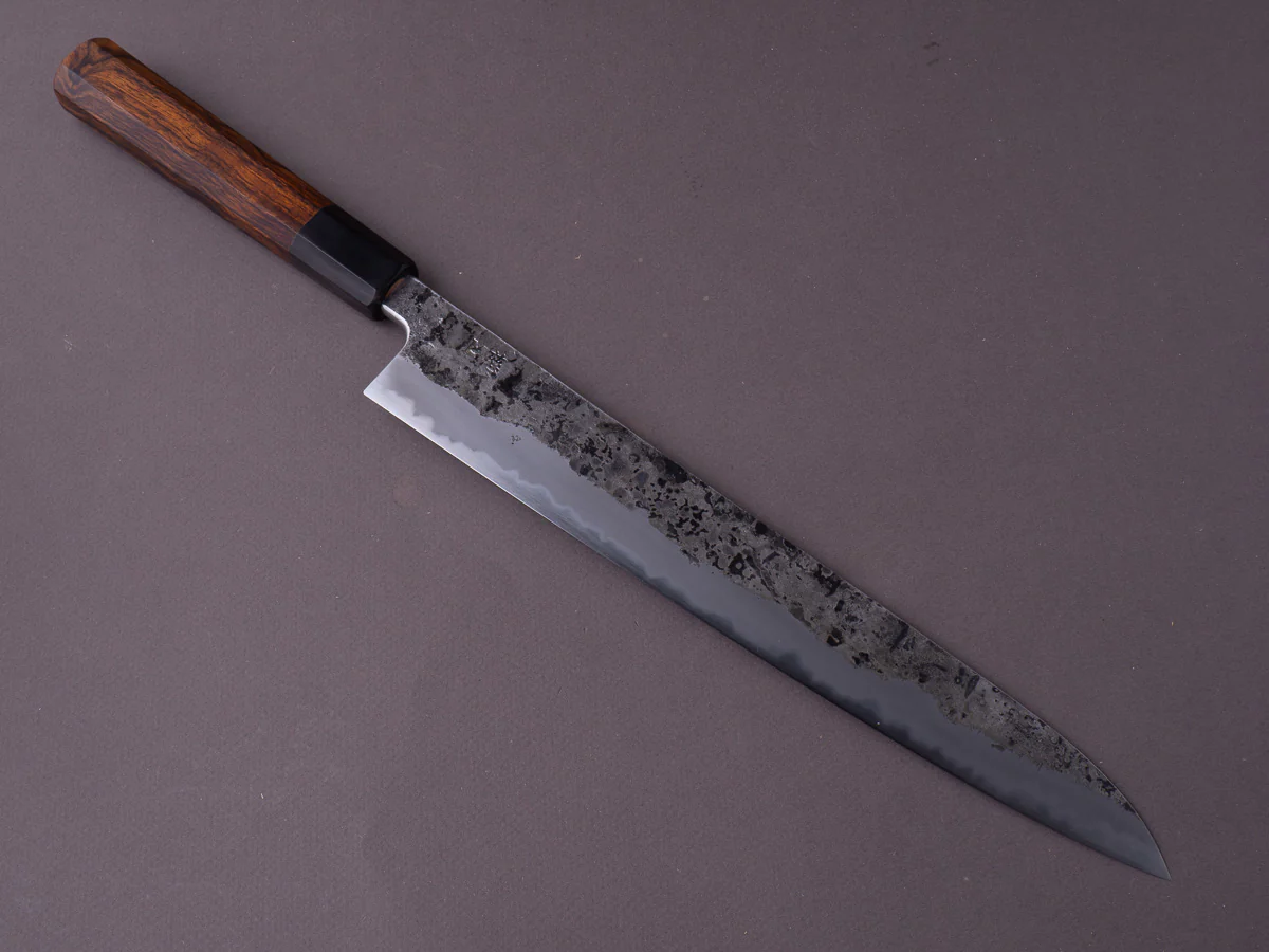 Merion Forge - Wrought Iron - 1.2562 W - 285mm Sujihiki - Ironwood Wa Handle