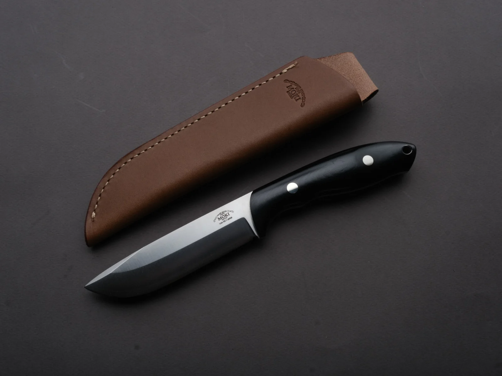 MOKI - Berg - Fixed Blade - 110mm - Linen Micarta Handle - Image 5