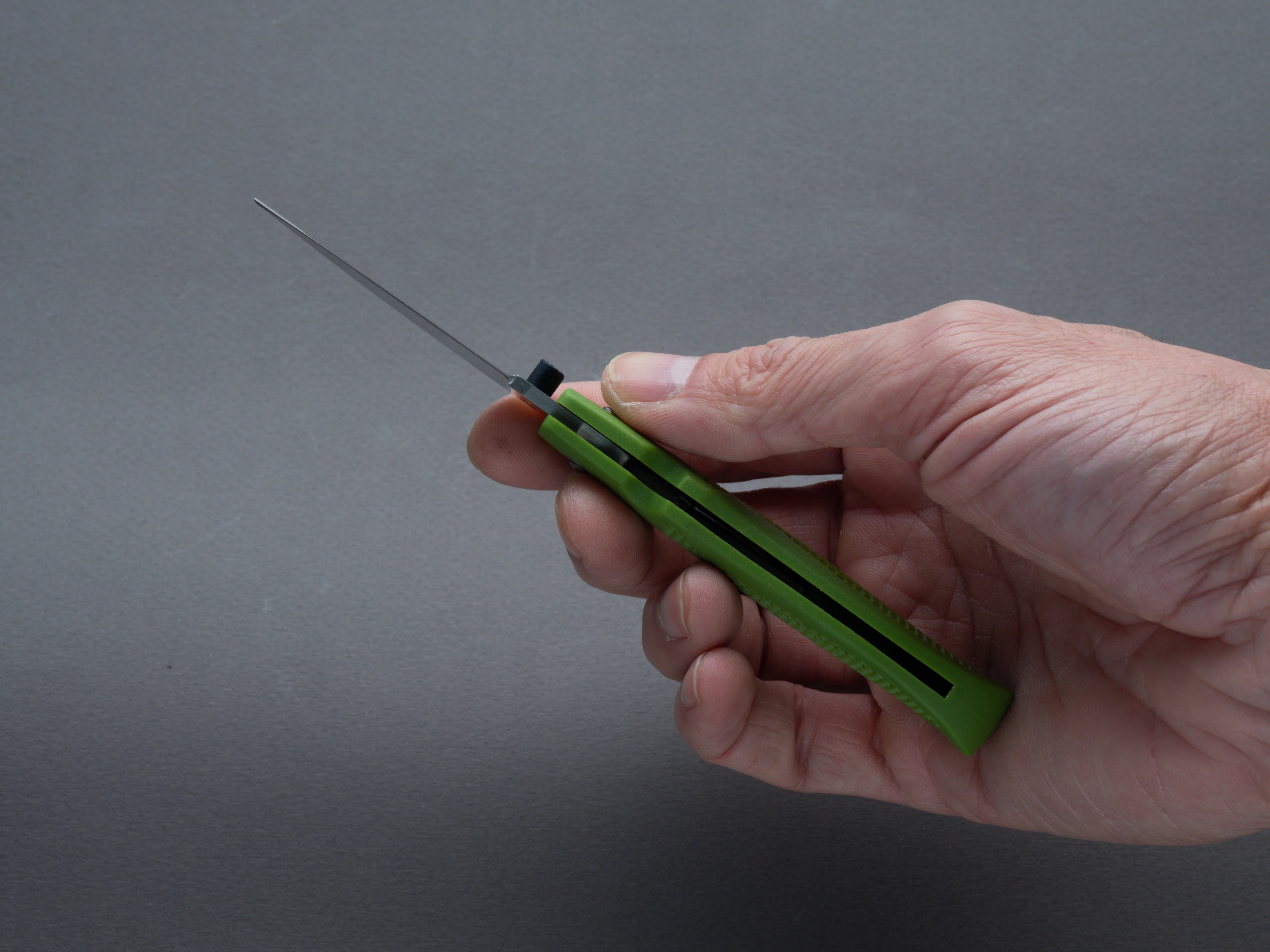 Moki - Folding - Coupe - Lock back - AUS-8 - 54mm - Olive Green Grilon Handle - Image 4