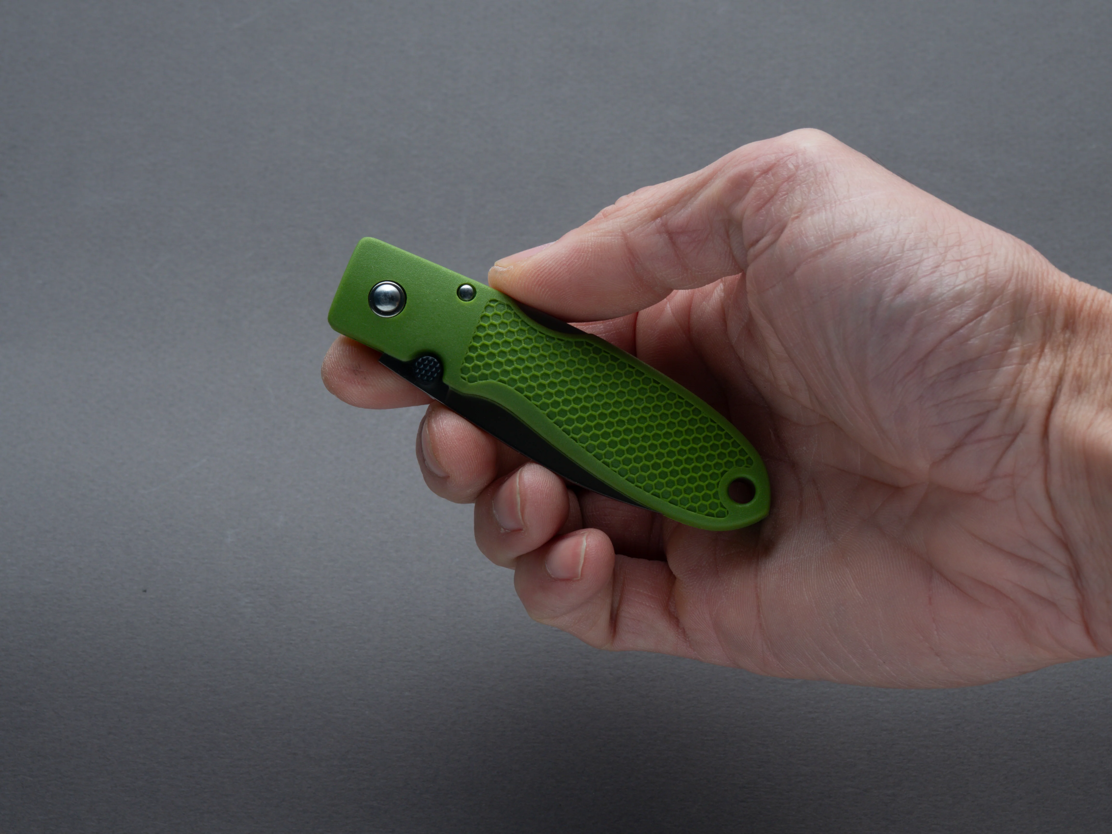 Moki - Folding - Coupe - Lock back - AUS-8 - 54mm - Olive Green Grilon Handle - Image 7