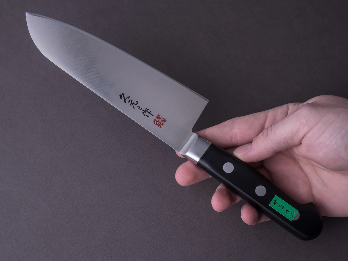 Morihei - Hisamoto INOX - Santoku - 165mm - Western Handle - Image 6
