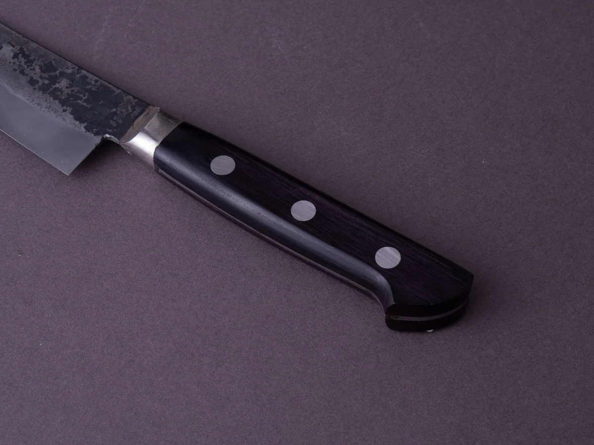 Morihei - Hisamoto - White #1 - Kurouchi - 135mm Petty - Pakka Handle - Fine Finish - Image 6