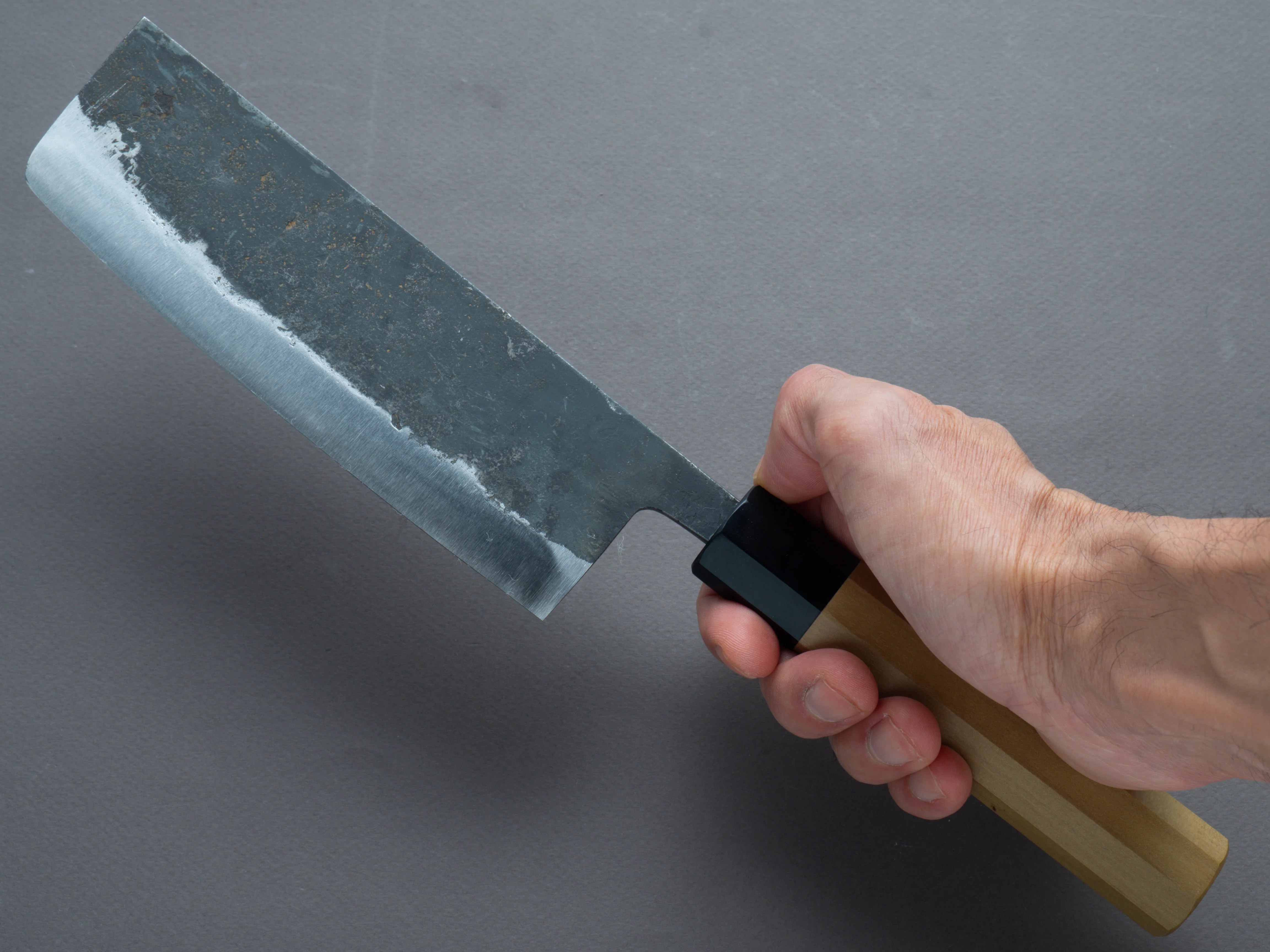 Morihei - Hisamoto - Kurouchi - White #1 - Nakiri 165mm - Magnolia Handle - Image 6