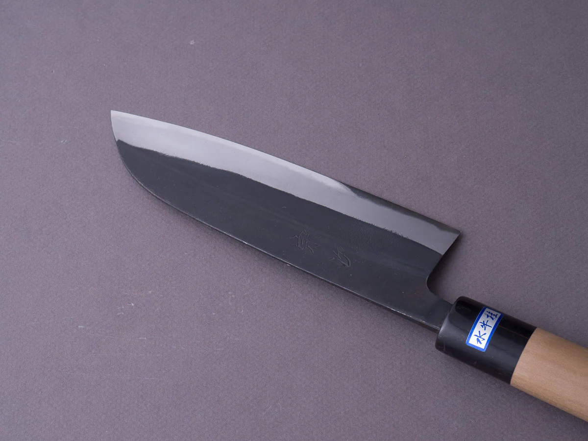 Morihei - Munetsugu - Blue #2 Kurouchi - 165mm Santoku - Ho Wood Handle - Image 10