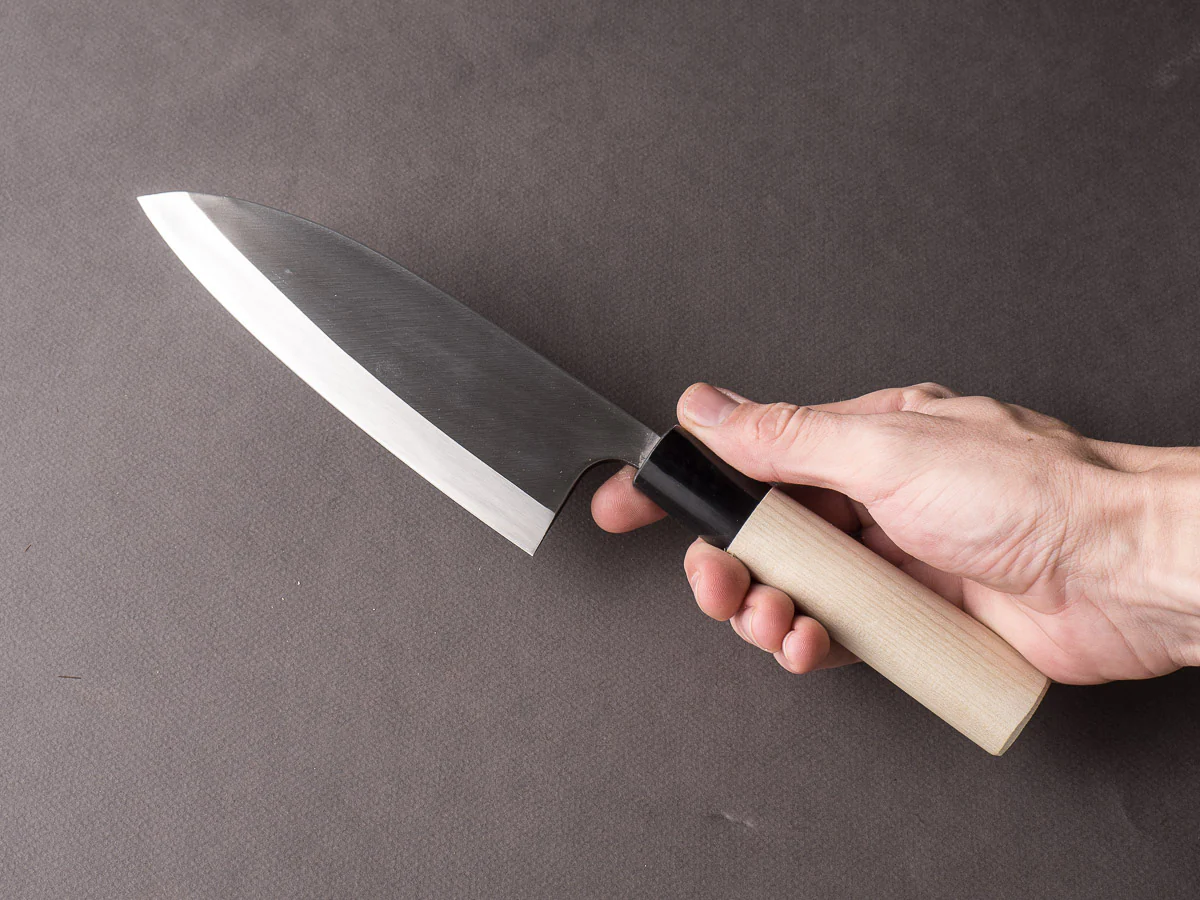 Mumei - Stainless - Left Handed - Deba - 165mm - Magnolia Handle - Image 7