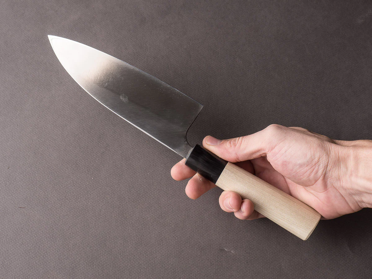 Mumei - Stainless - Left Handed - Deba - 165mm - Magnolia Handle - Image 8
