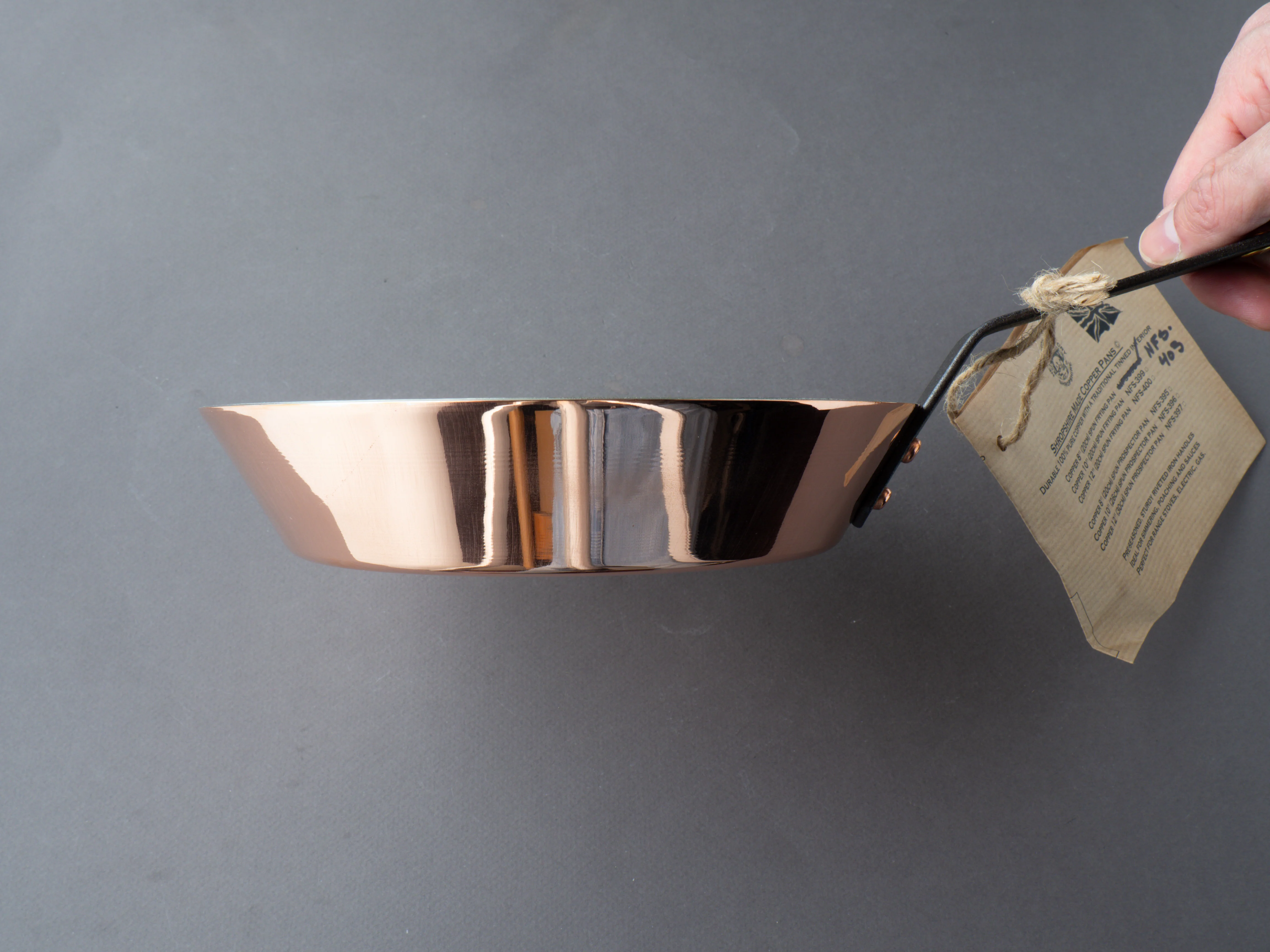 Netherton Foundry - Cookware - Spun Copper - 8" Frying Pan - Oven Safe Handle - Image 5