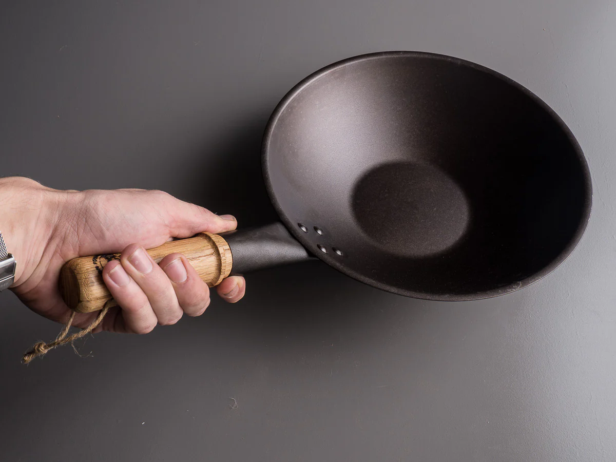 Netherton Foundry - Spun Iron - 11" Wok - Flat Bottom - Image 4