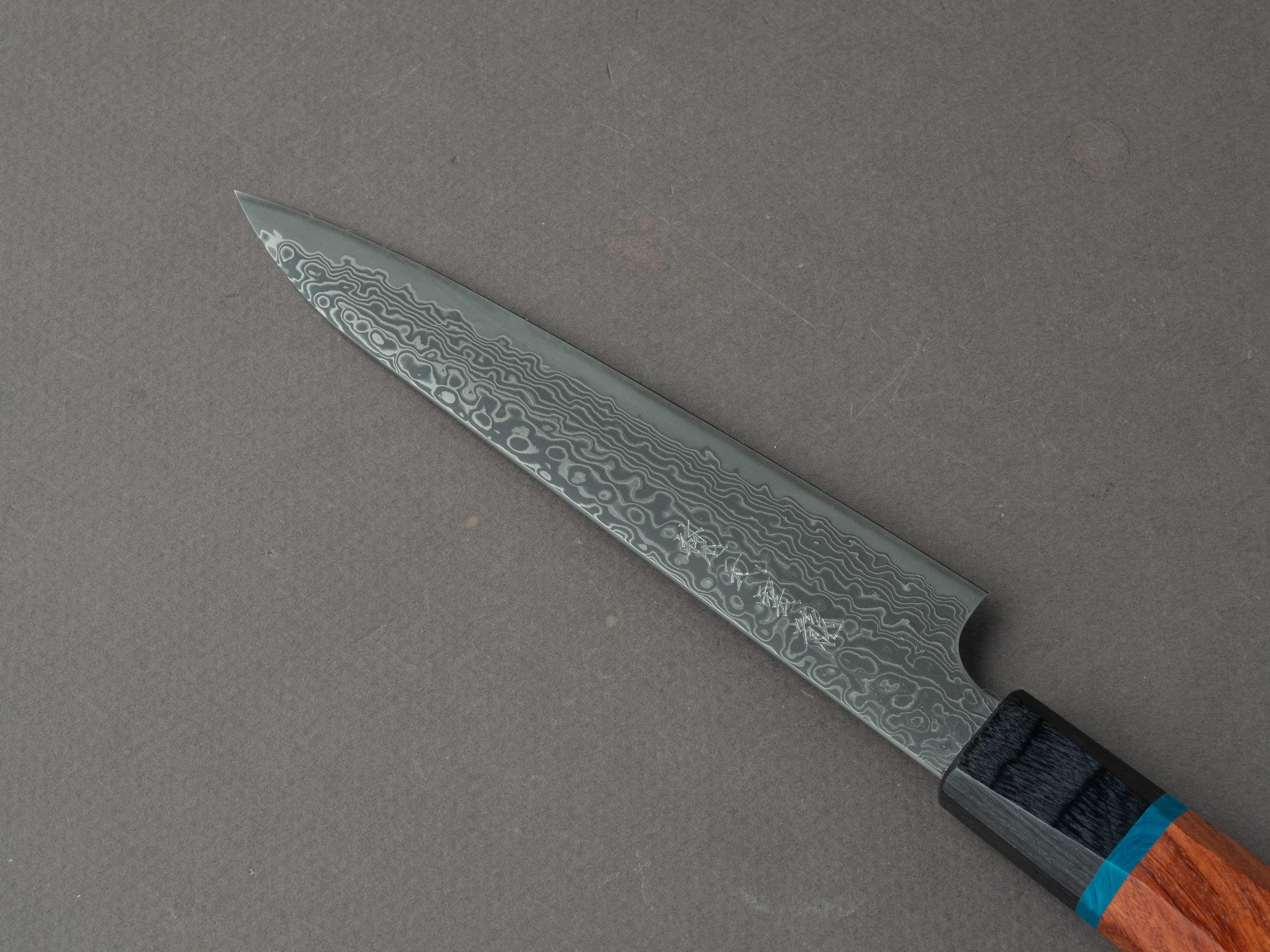 RYUSEN - BONTEN UNRYU KAI - VG10 Damascus - 135mm Petty - Quince Handle - Image 4