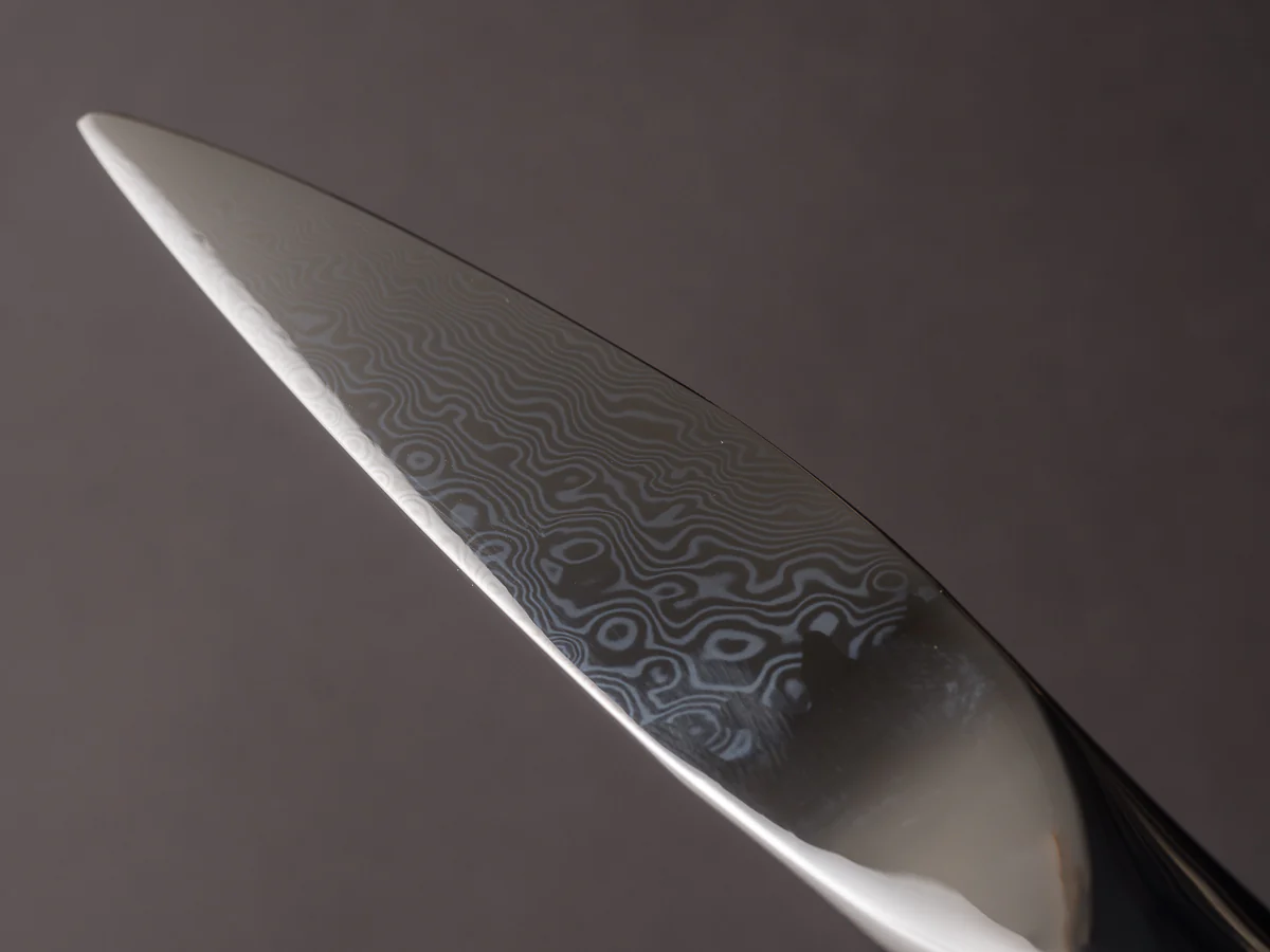 Ryusen - Graceline - Single Bevel Steak Knife - Damascus Table Knife - Single Bevel - SK08 - Image 12