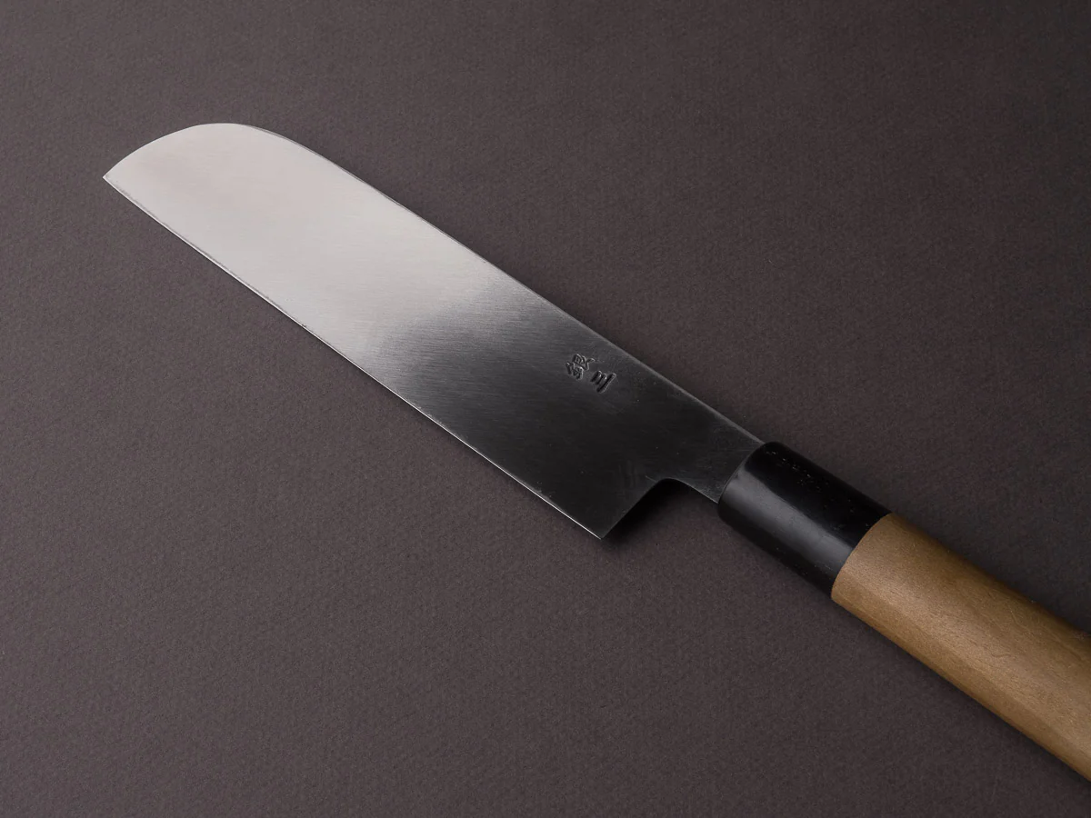 Sakai Kikumori - Ginsan - 165mm Kamagata Usuba - Ho Wood Handle - Saya - Image 3