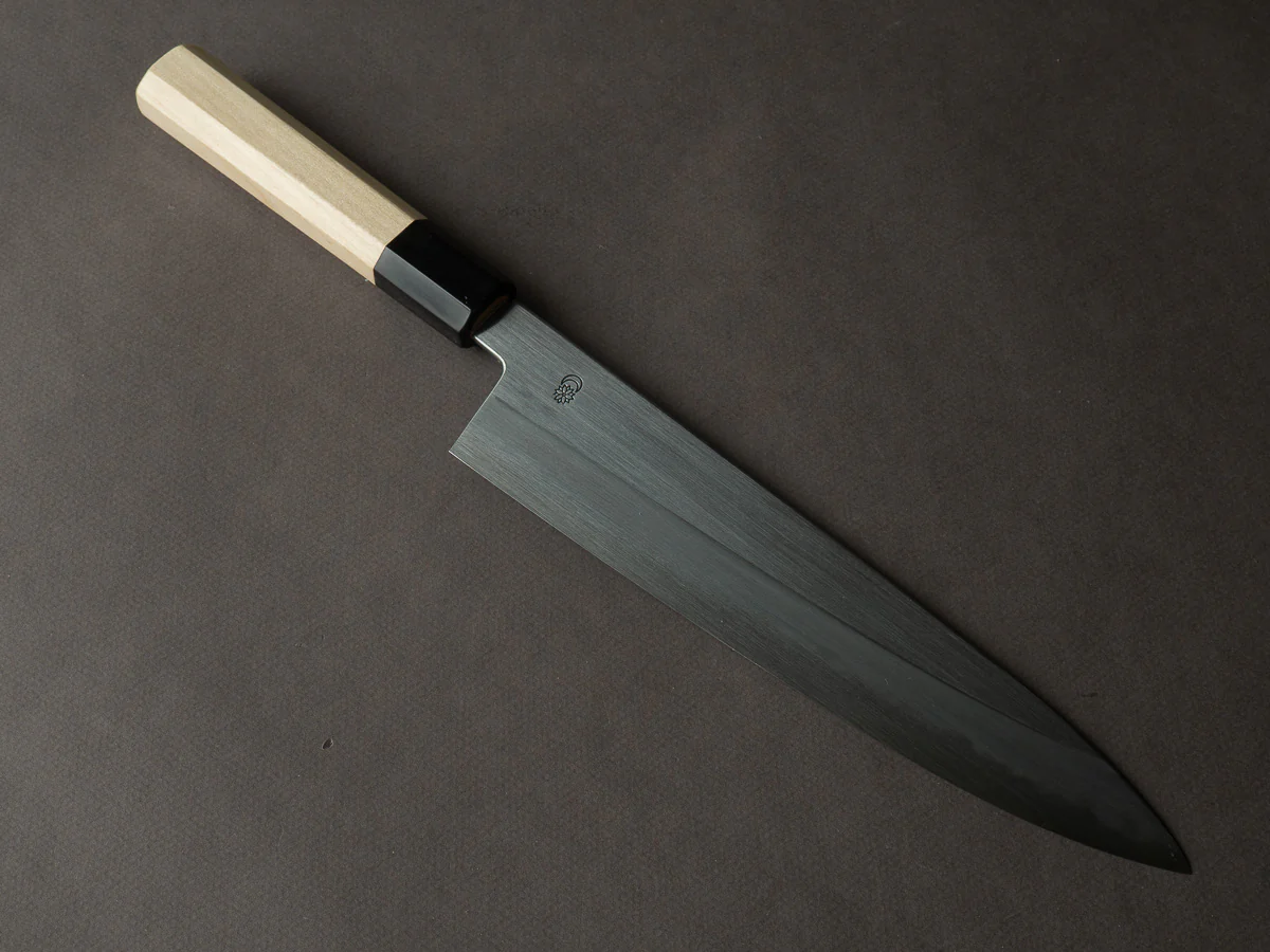 Sakai Kikumori - Kikuzuki Kasumi - White #2 - 240mm Gyuto - Ho Wood Handle