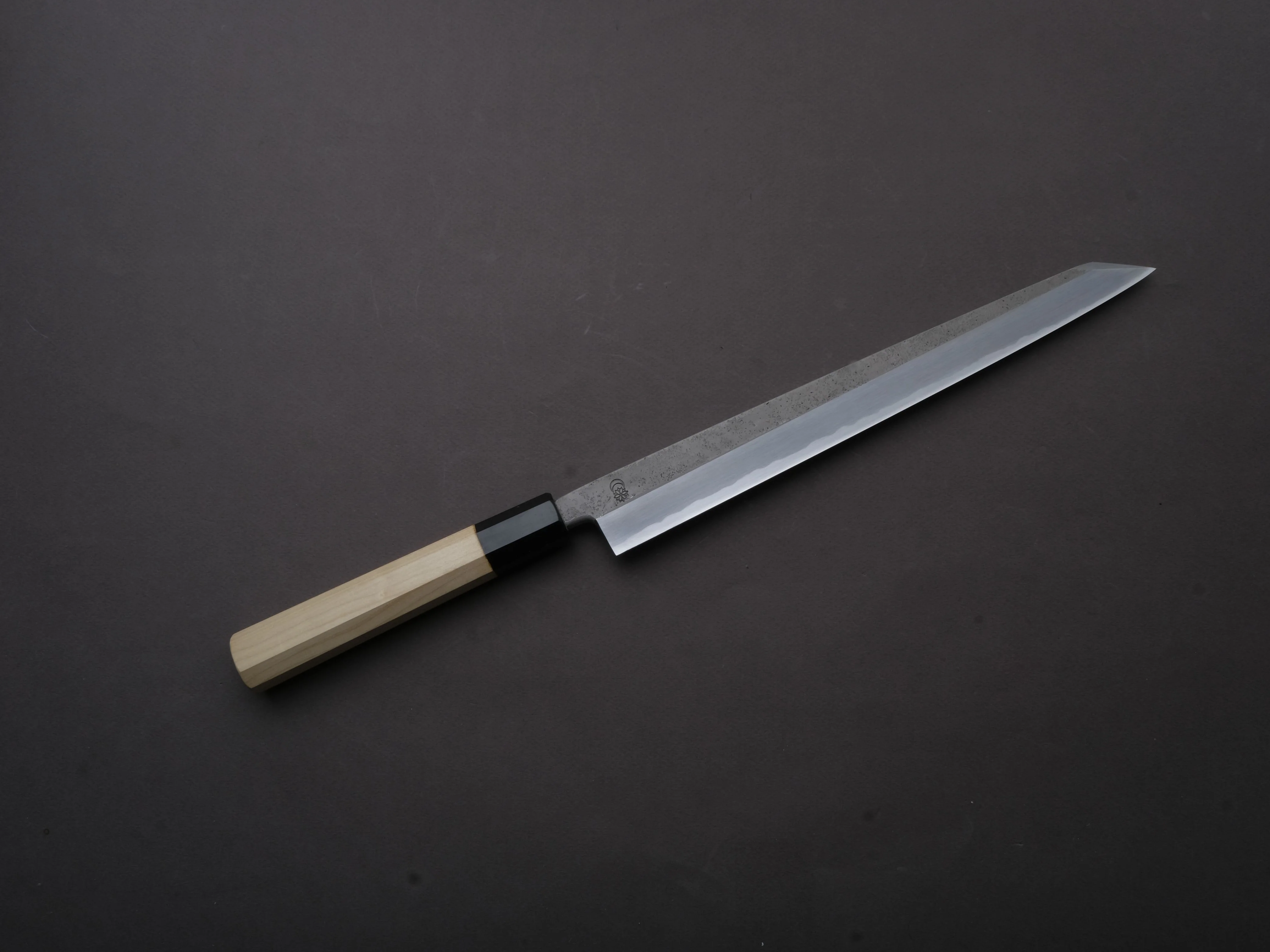 Sakai Kikumori - KIKUZUKI RIN - White #2 - Nashiji - Kiritsuke Yanagiba - 270mm - Magnolia Wood Handle