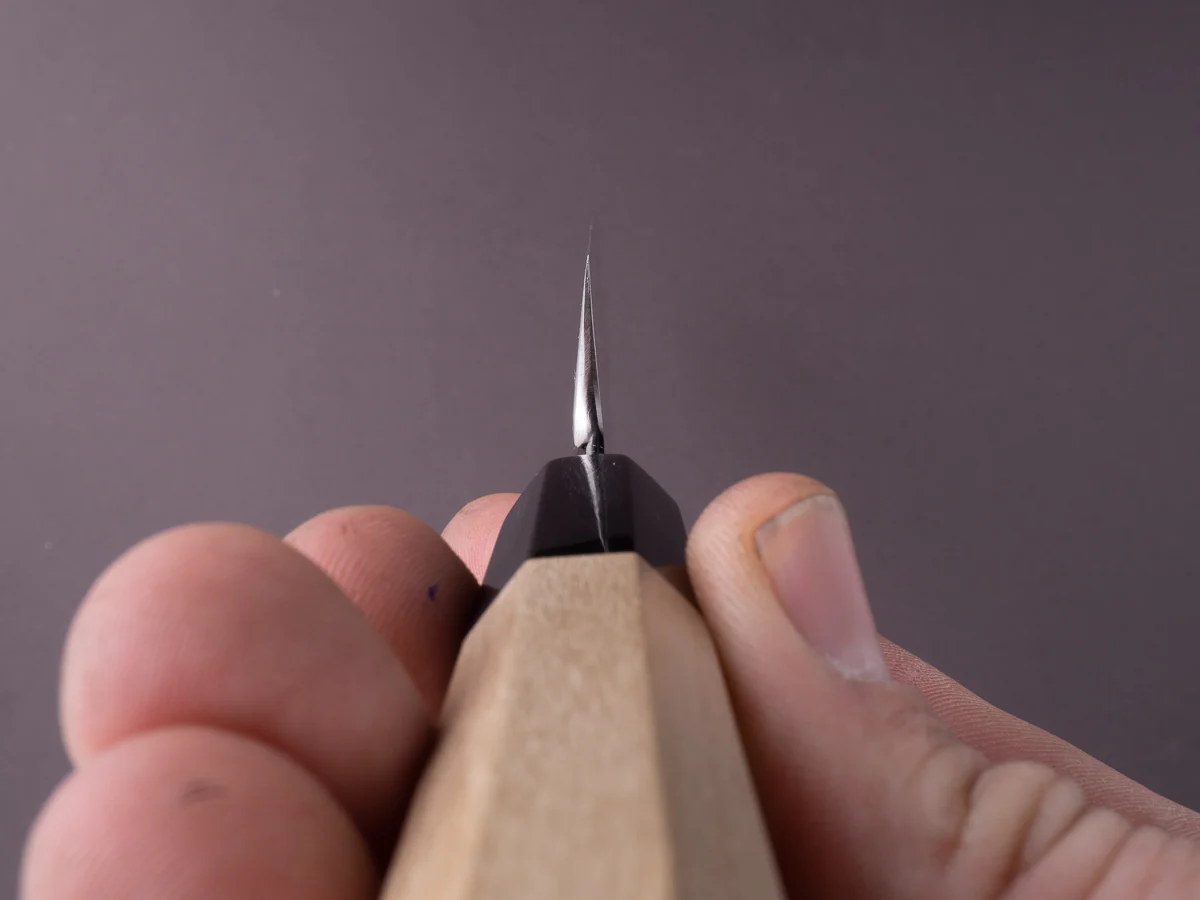 Sakai Kikumori - Nakagawa - VG10 - Damascus - 300mm Yanagiba - Magnolia Handle - Image 8