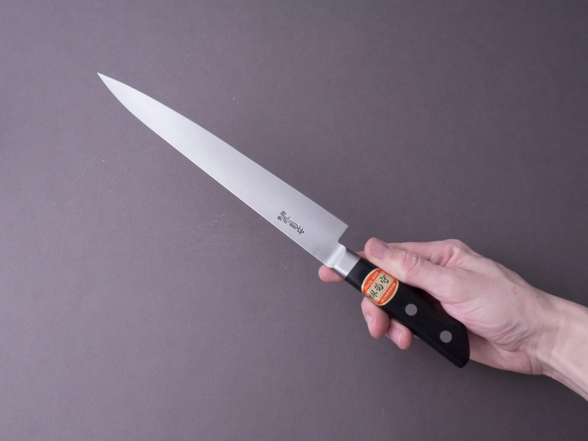 Sakai Kikumori - Nihonko - Carbon - 240mm - Sujihiki - Western Handle - Image 2