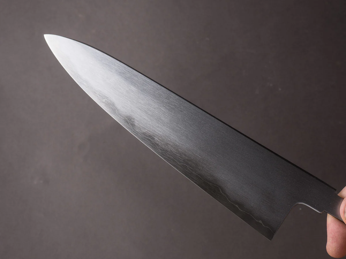 Sakai Kikumori - Tanaka Limited - Aogami Super - So-Bokashi - 210mm Gyuto - No Handle - Tanaka Signed & Dated Tang - Image 6